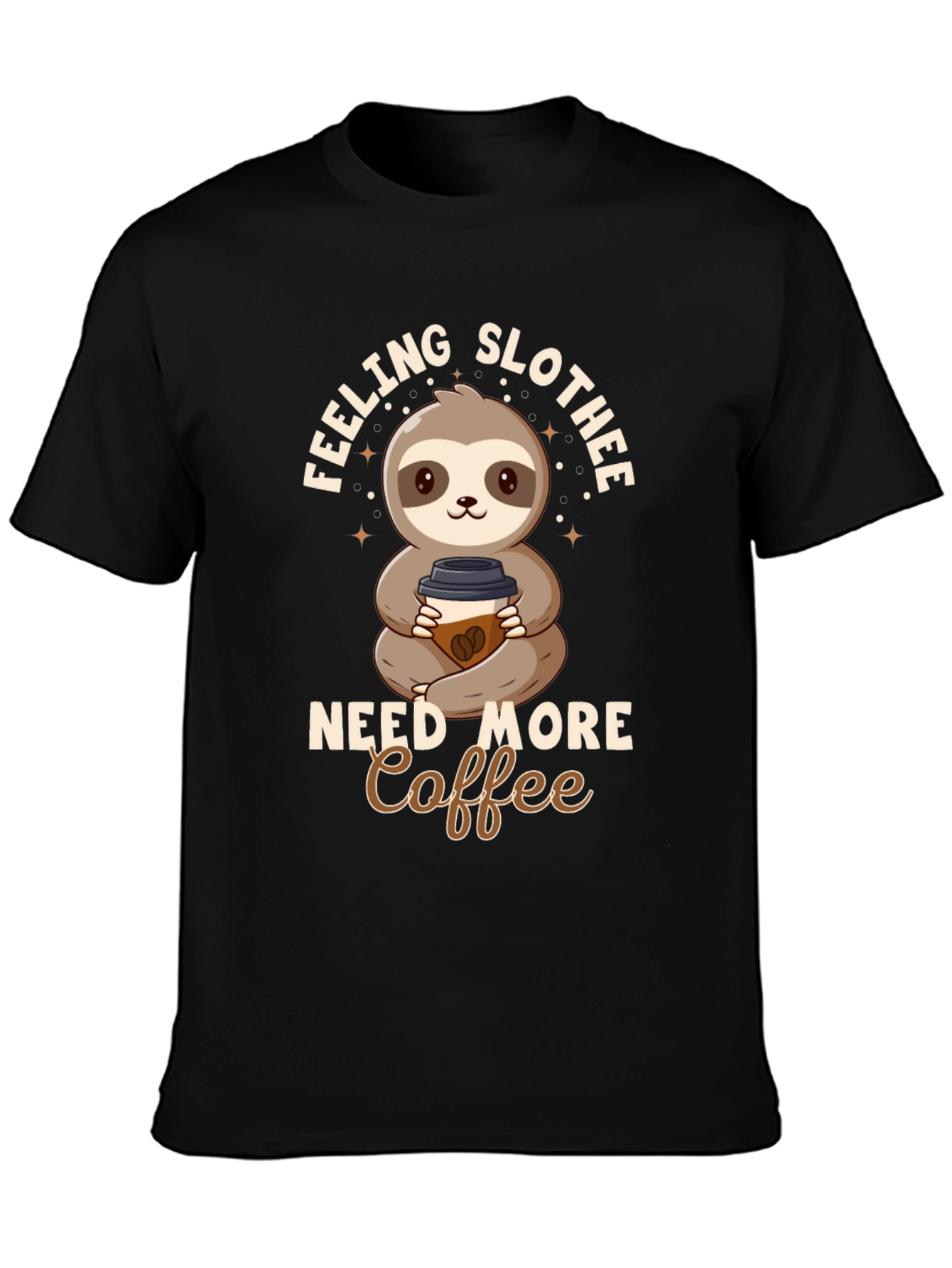 Feeling Slothee Coffee Graphic Tee