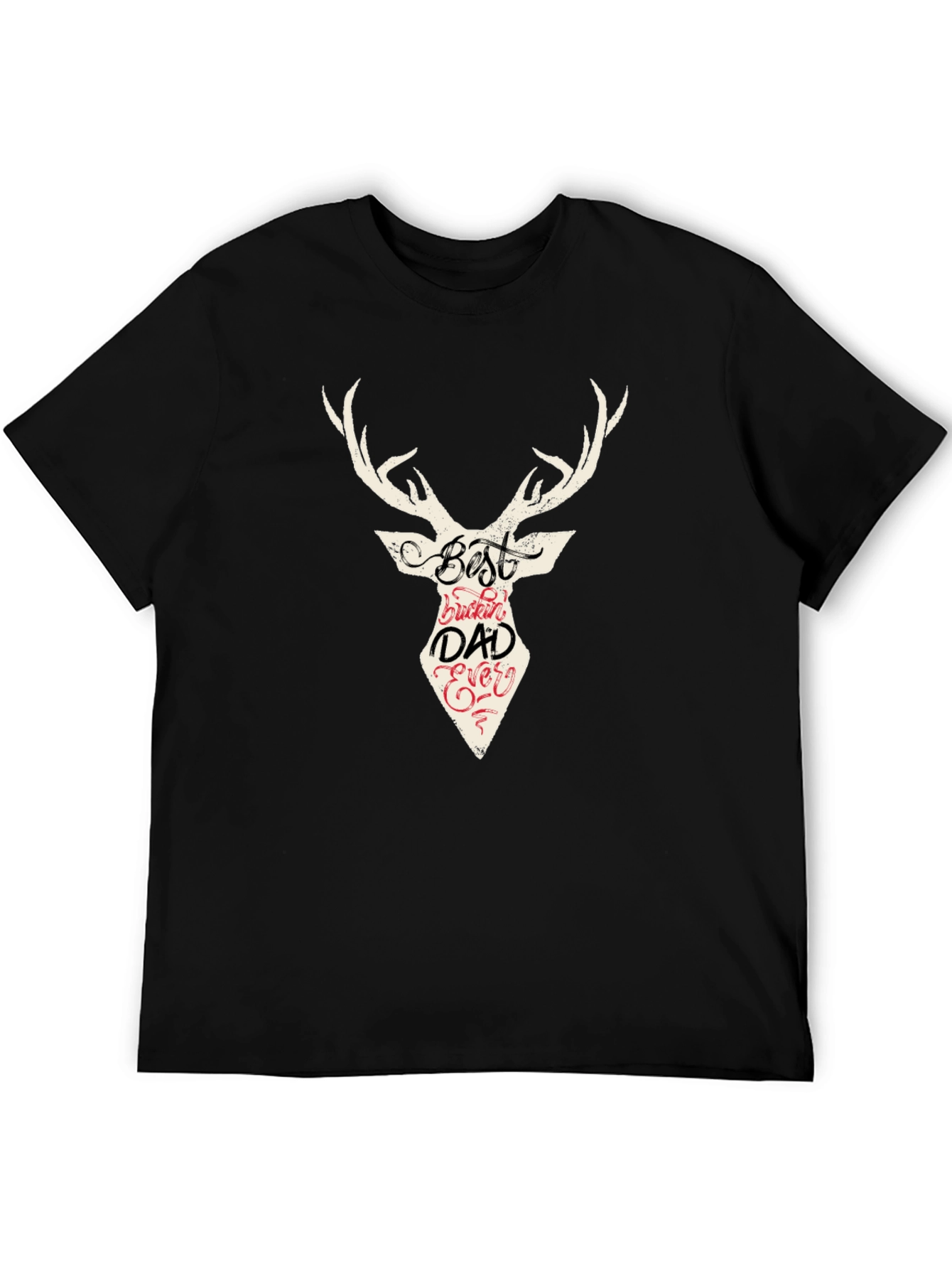 Best Buckin Dad Ever Deer Graphic T-Shirt