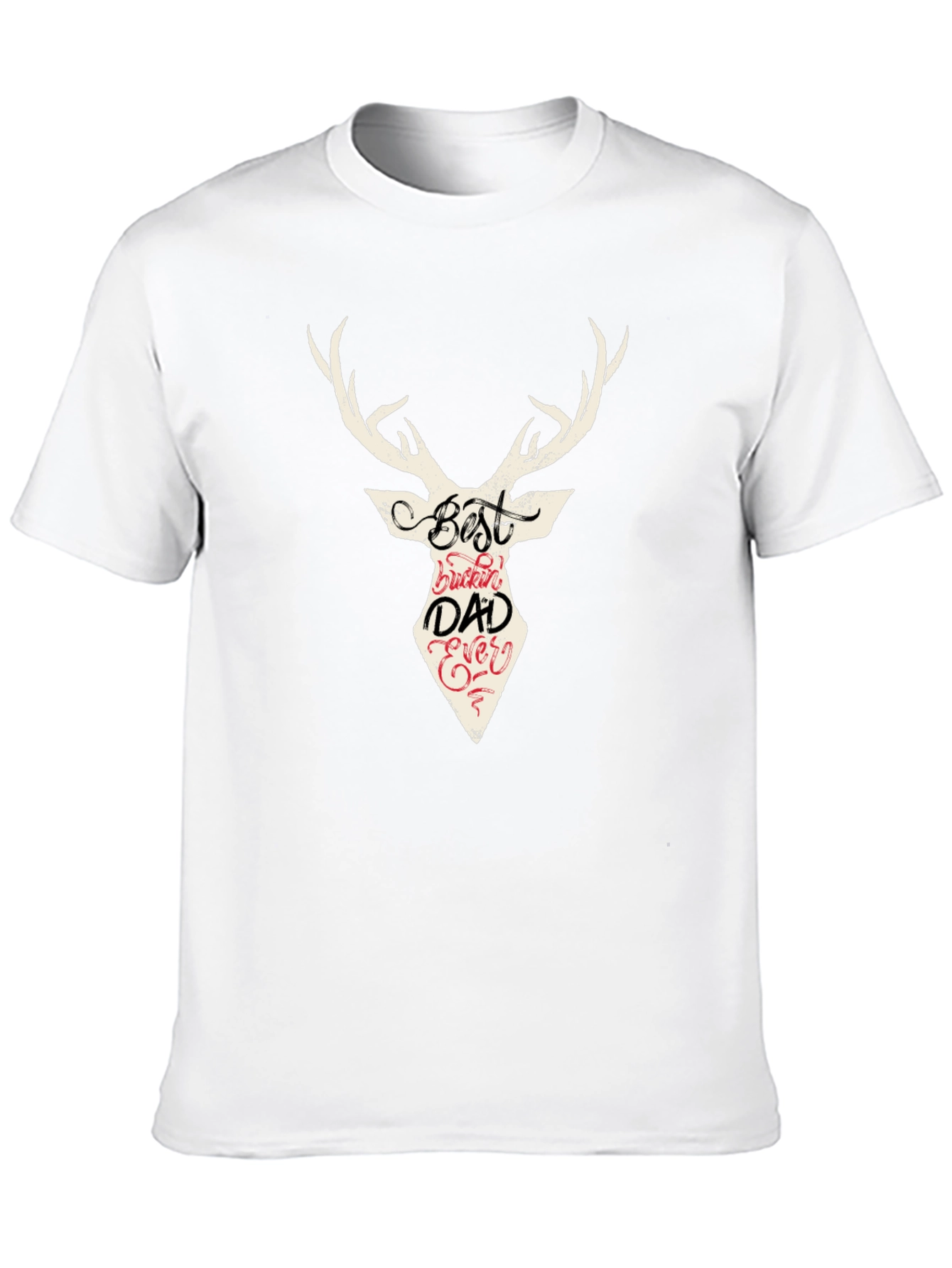 Best Buckin Dad Ever Deer Graphic T-Shirt