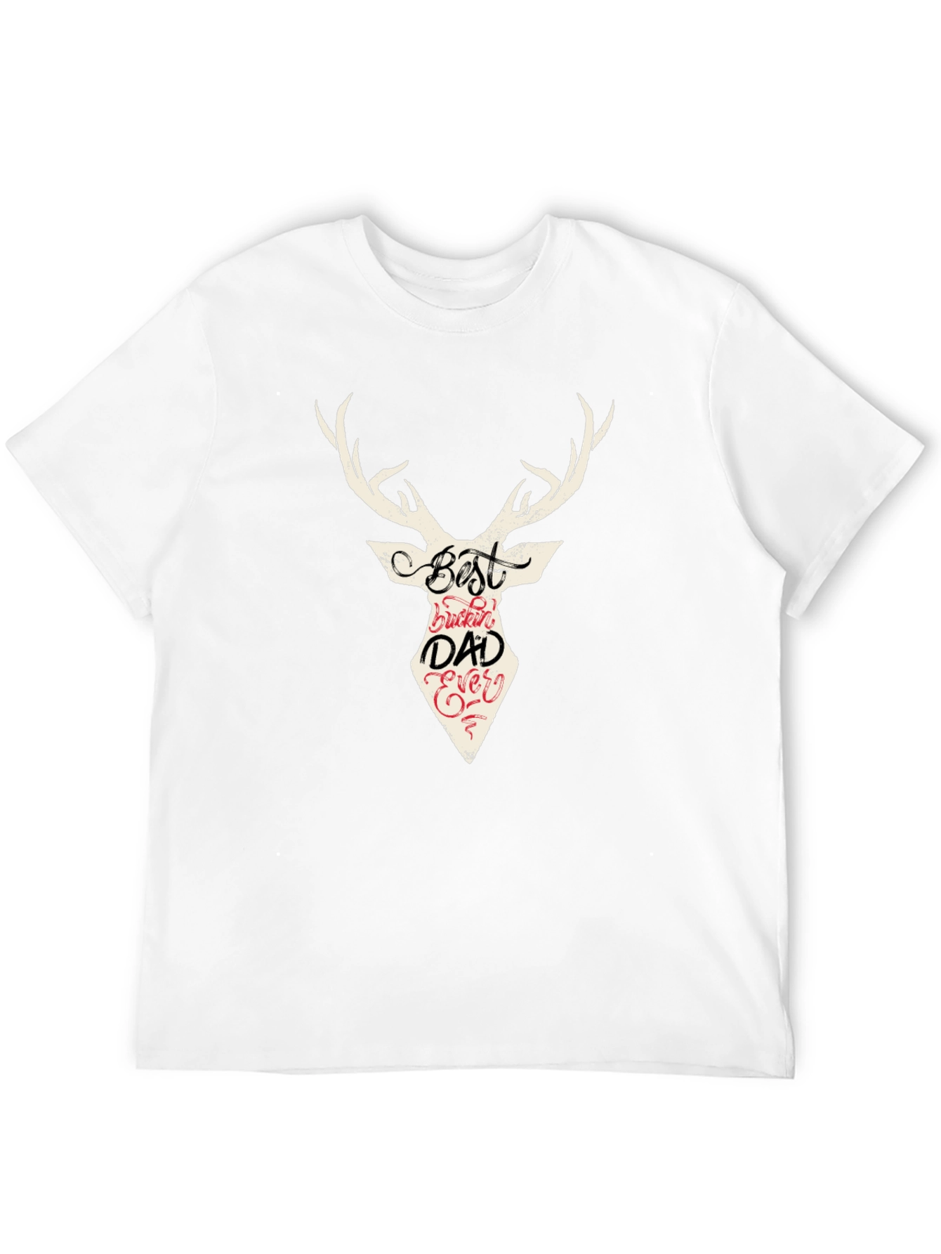 Best Buckin Dad Ever Deer Graphic T-Shirt