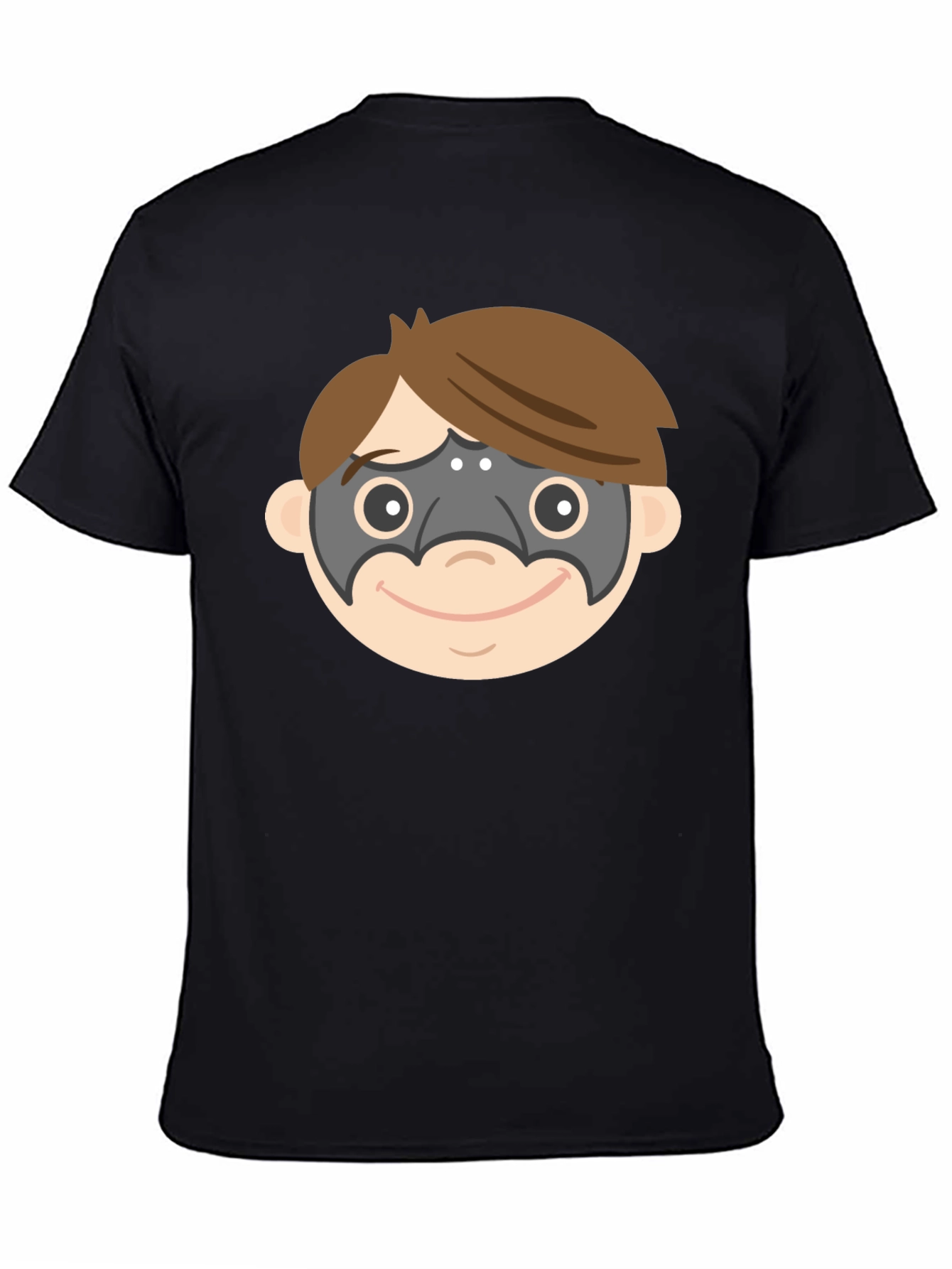 Superhero Mask T-Shirt - Fun Cartoon Design