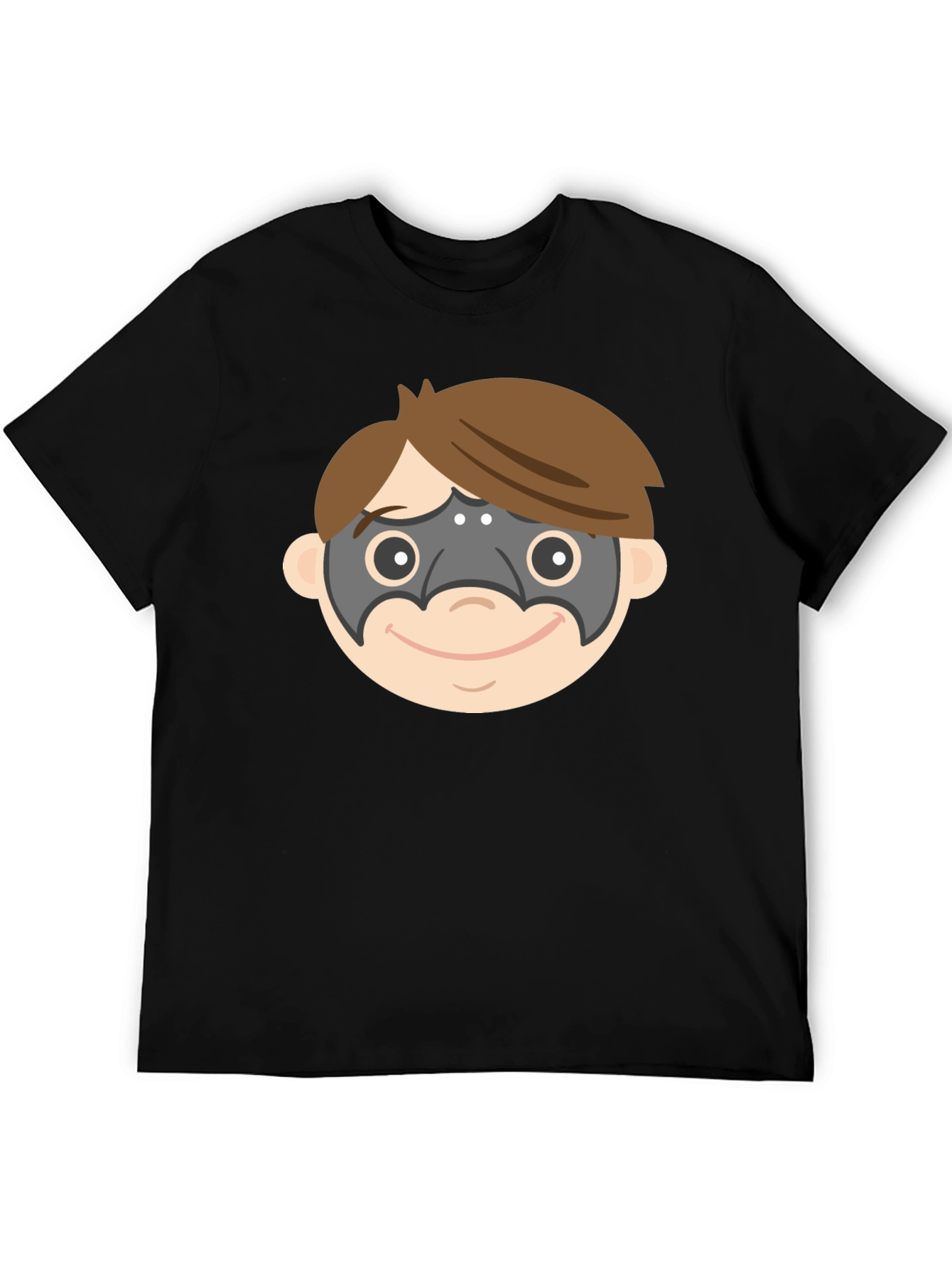 Superhero Mask T-Shirt - Fun Cartoon Design