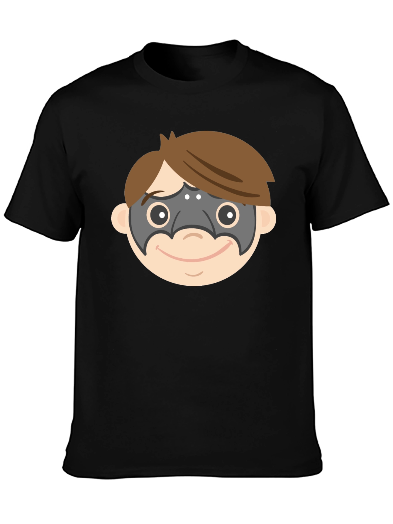 Superhero Mask T-Shirt - Fun Cartoon Design