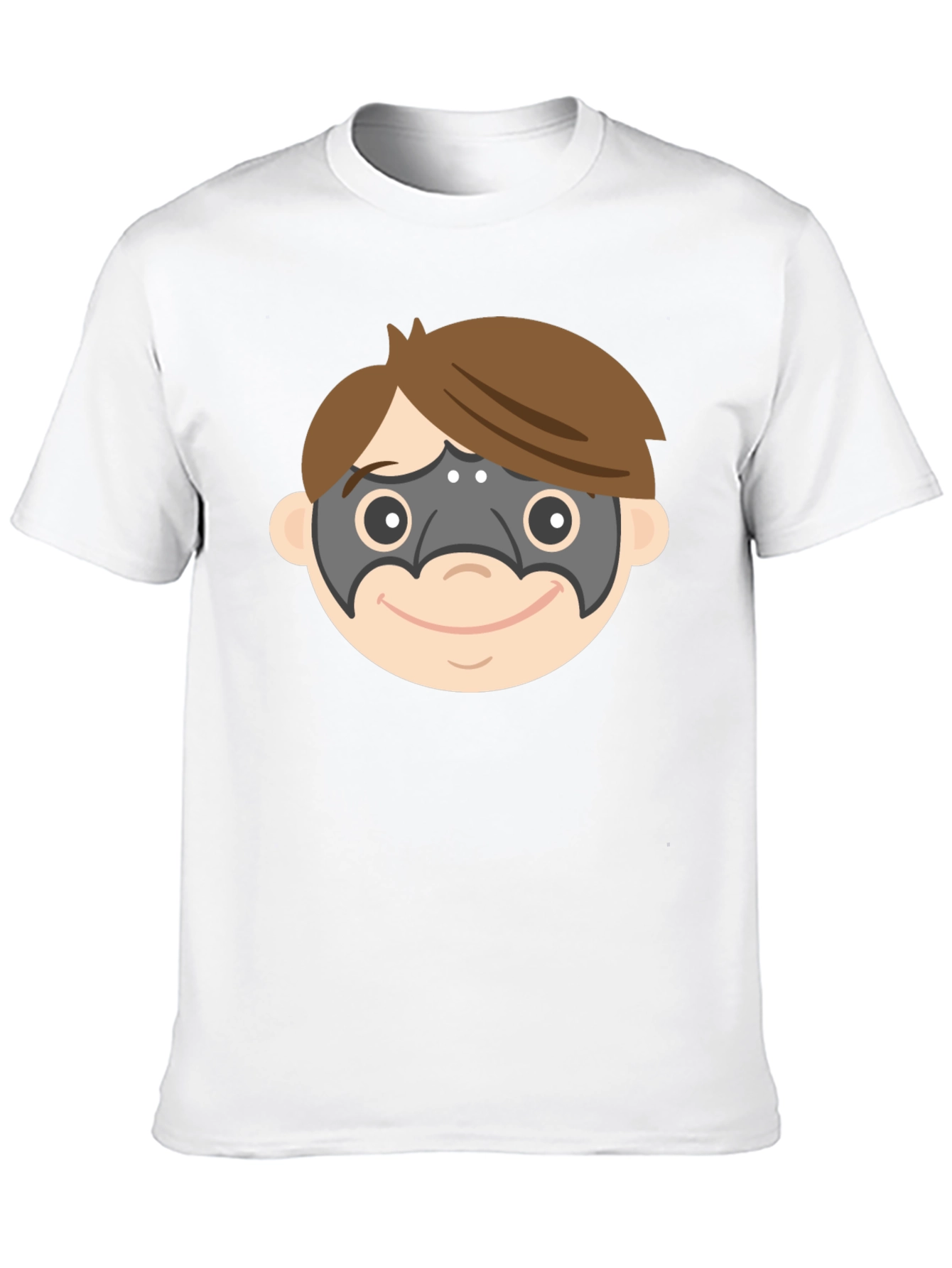 Superhero Mask T-Shirt - Fun Cartoon Design