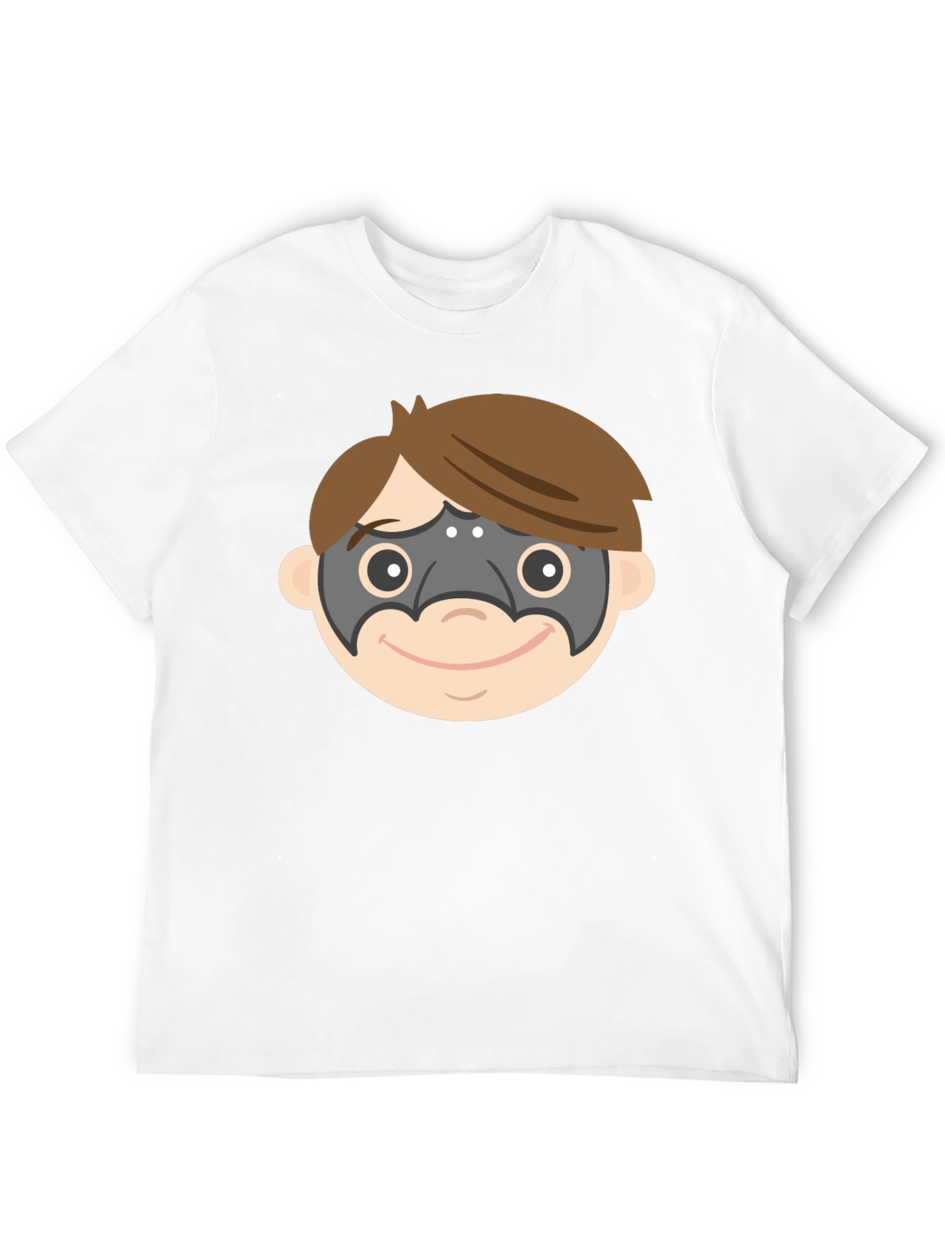 Superhero Mask T-Shirt - Fun Cartoon Design
