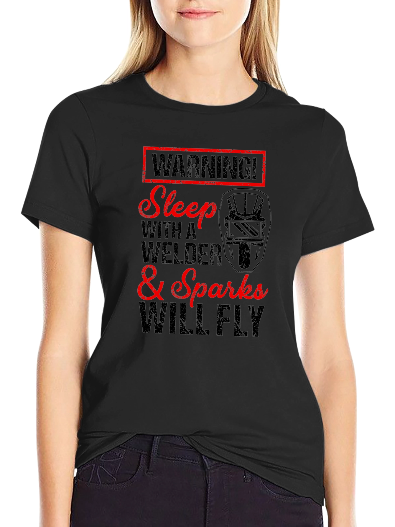 Warning Welder T-Shirt - Sparks Will Fly