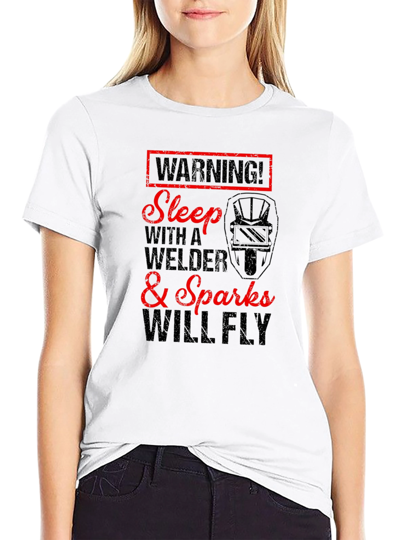 Warning Welder T-Shirt - Sparks Will Fly