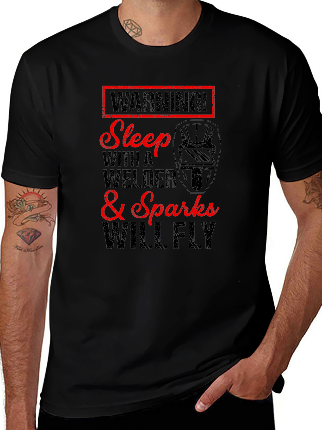 Warning Welder T-Shirt - Sparks Will Fly