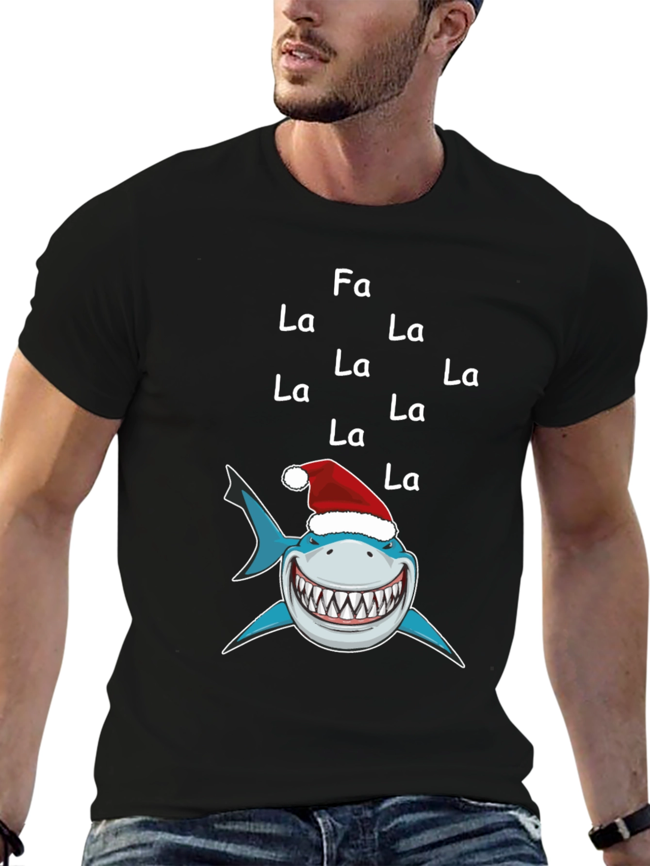 Fa La La Shark Christmas T-Shirt
