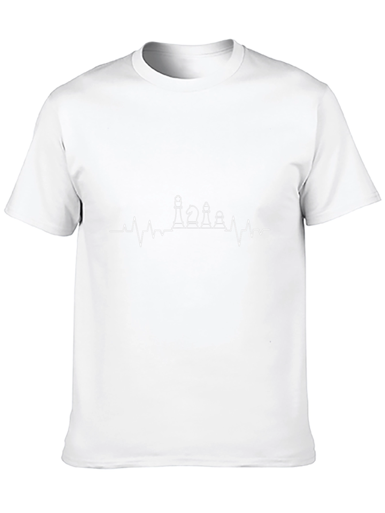 Chess Heartbeat T-Shirt - Black Graphic Tee