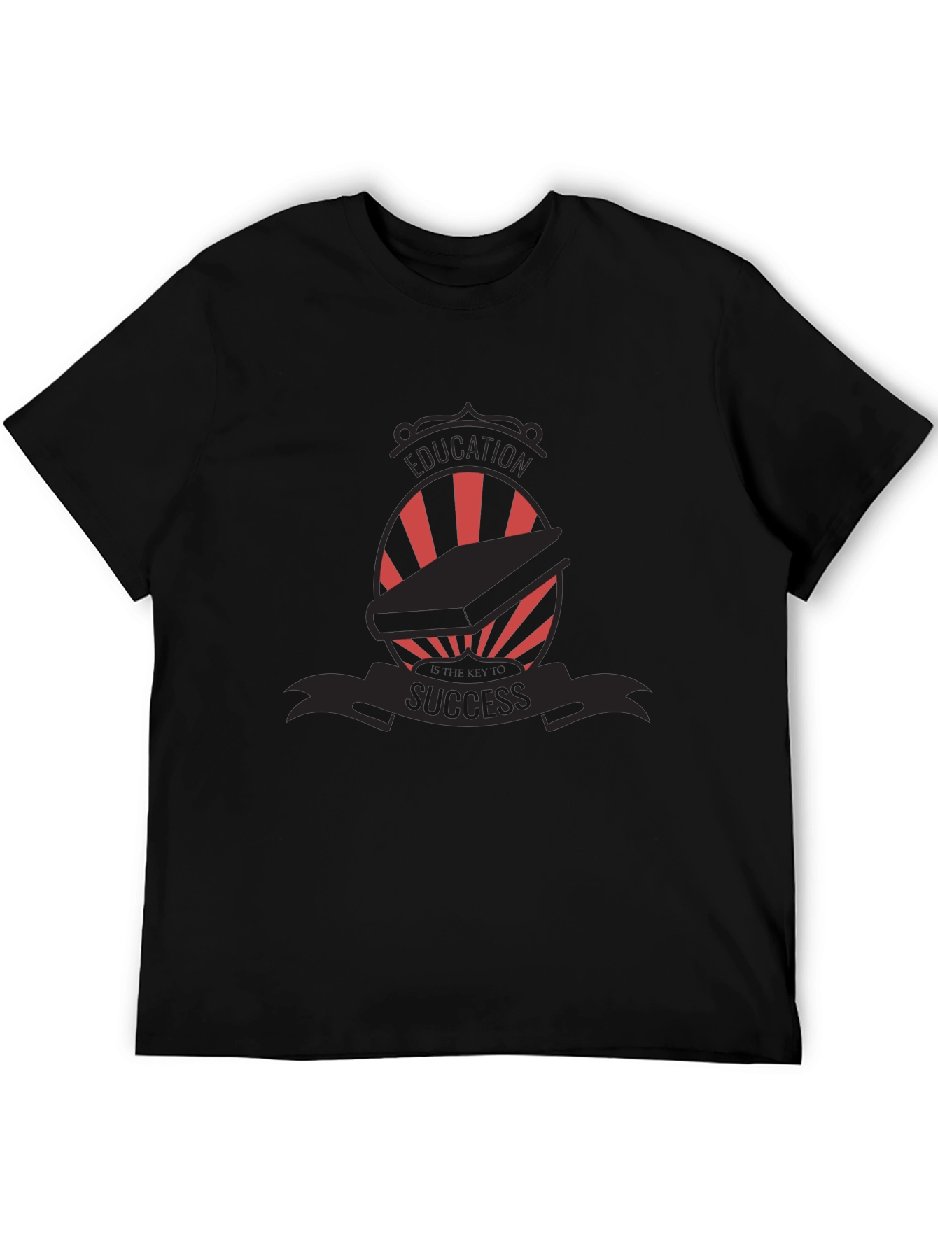 Education Success Graphic Tee - Black T-Shirt