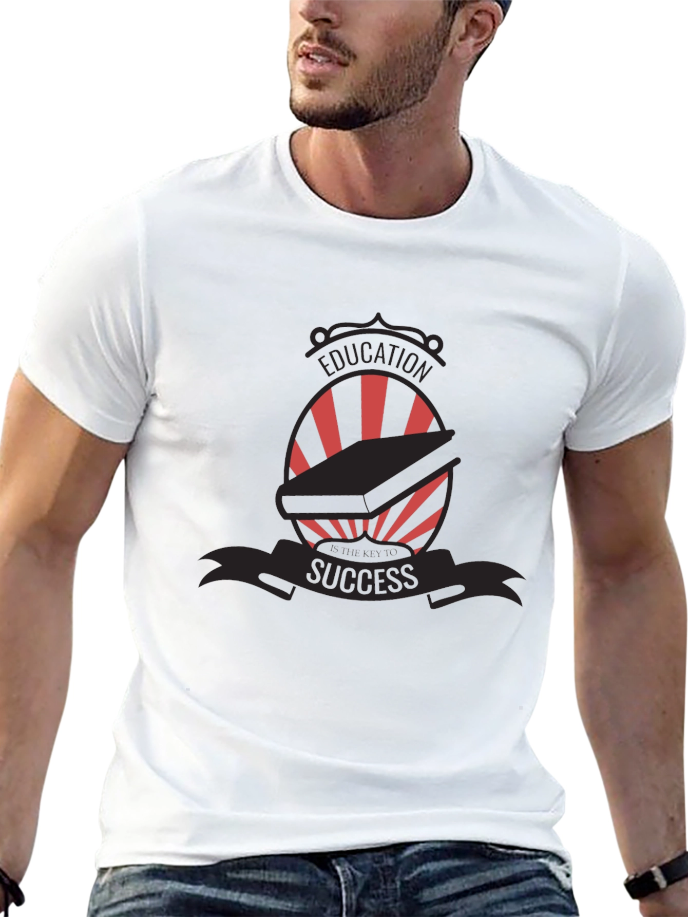 Education Success Graphic Tee - Black T-Shirt