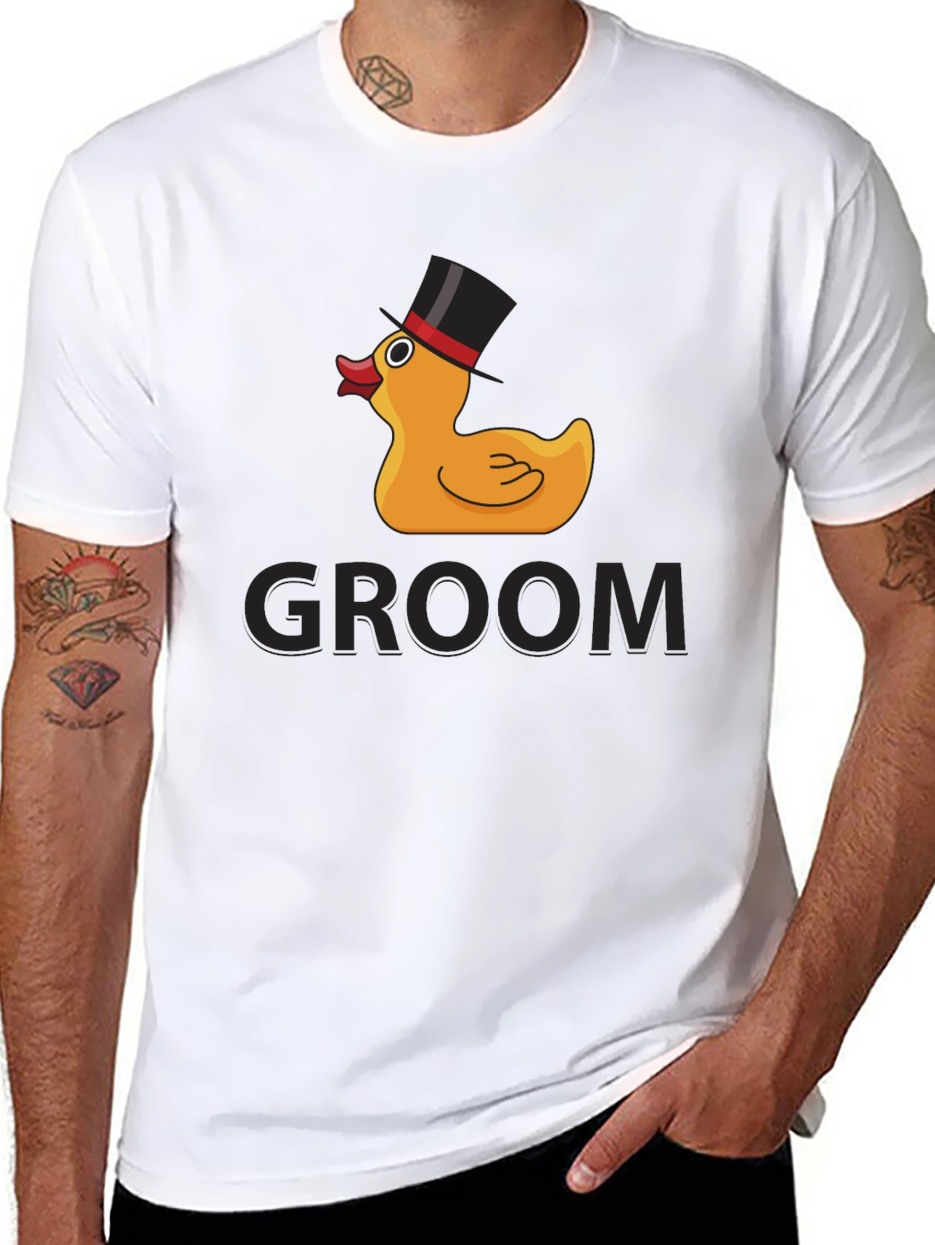 Groom Duck T-Shirt - Novelty Wedding Apparel