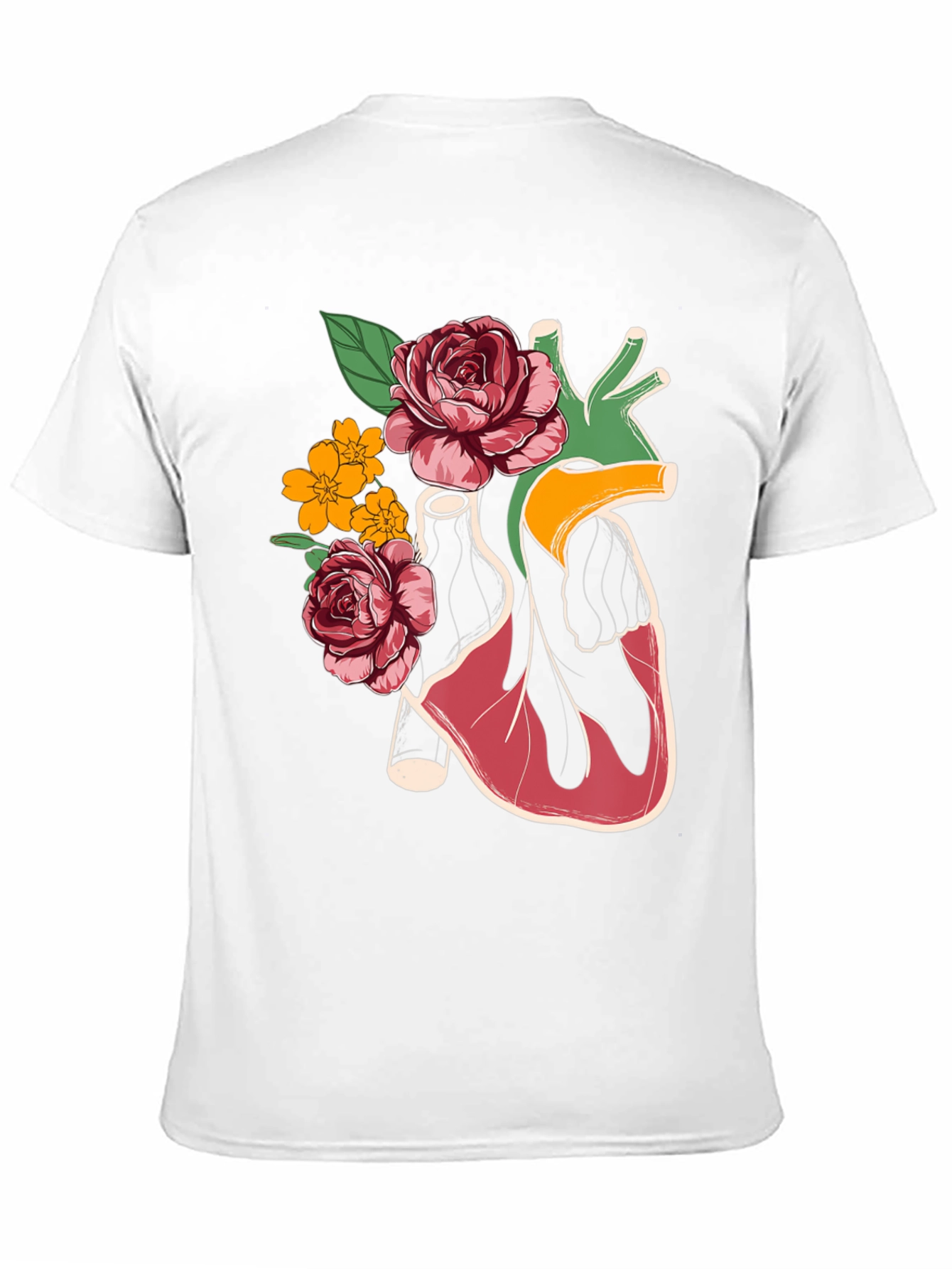 Floral Heart Graphic T-Shirt