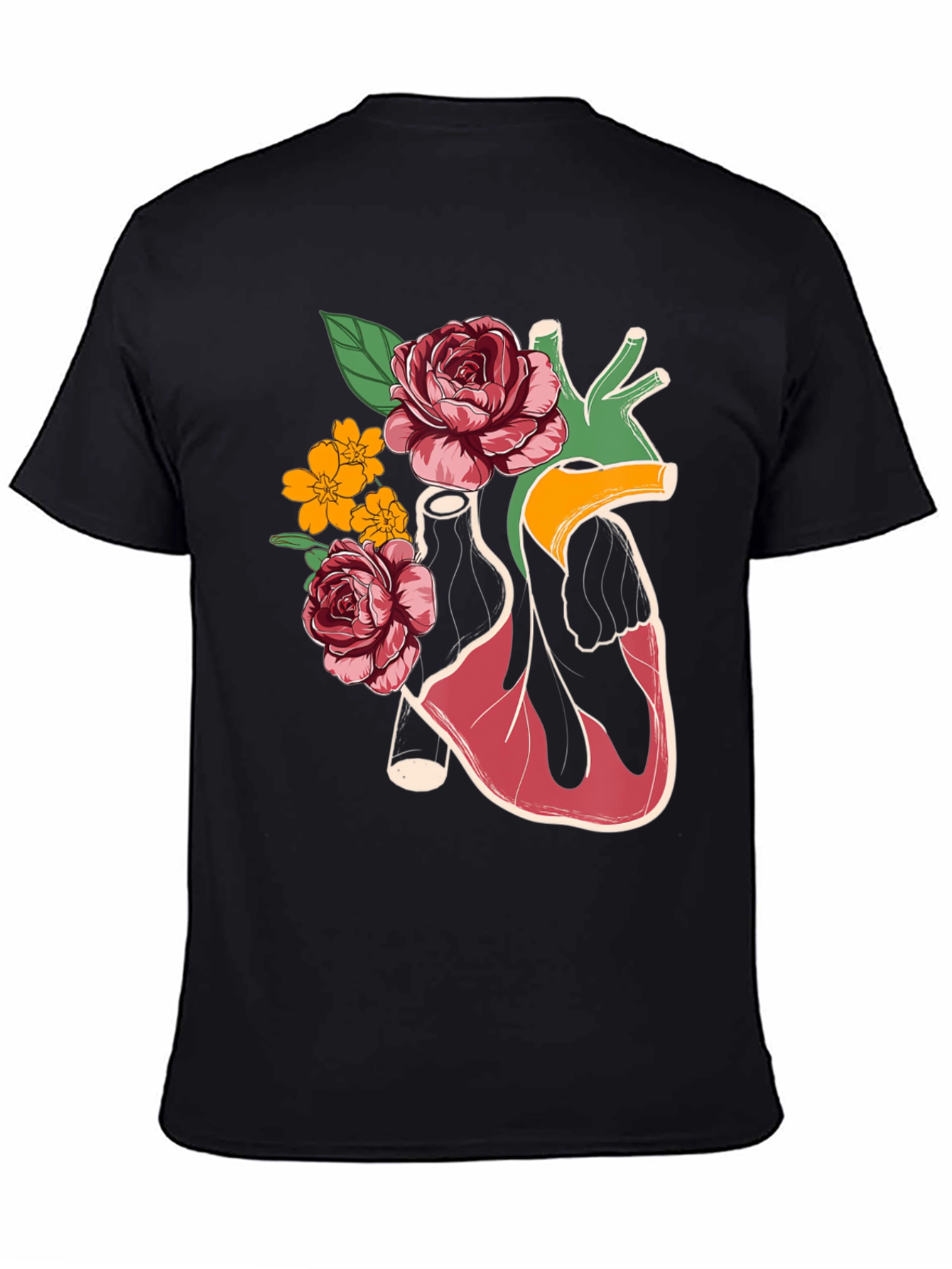 Floral Heart Graphic T-Shirt