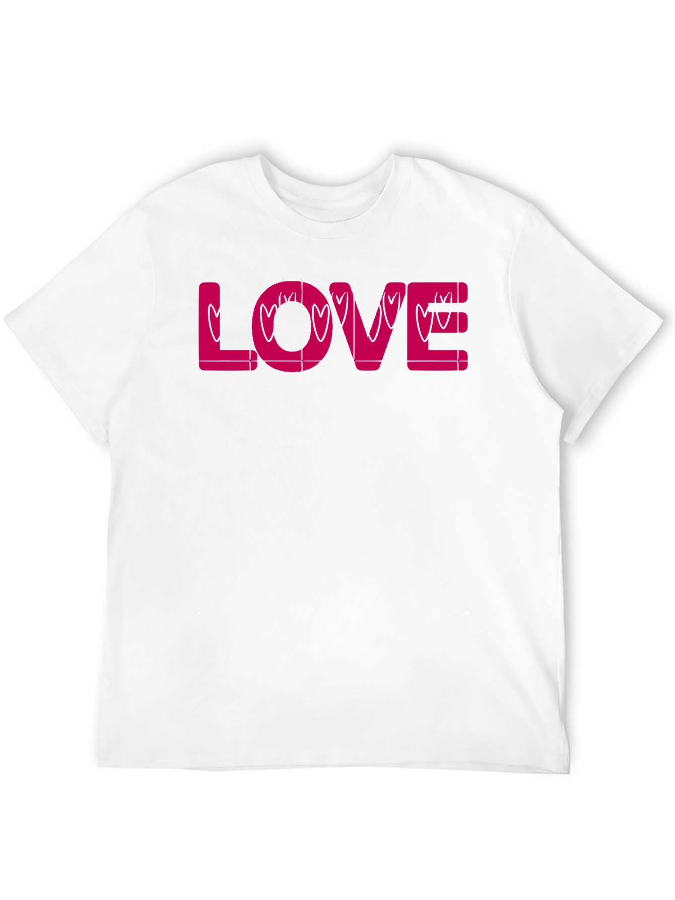 Love Heart Valentines Day Black T-Shirt