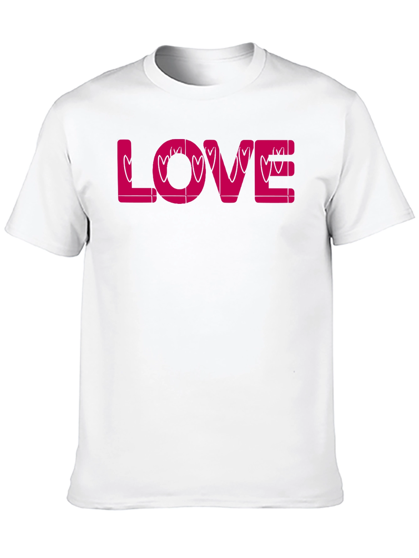 Love Heart Valentines Day Black T-Shirt