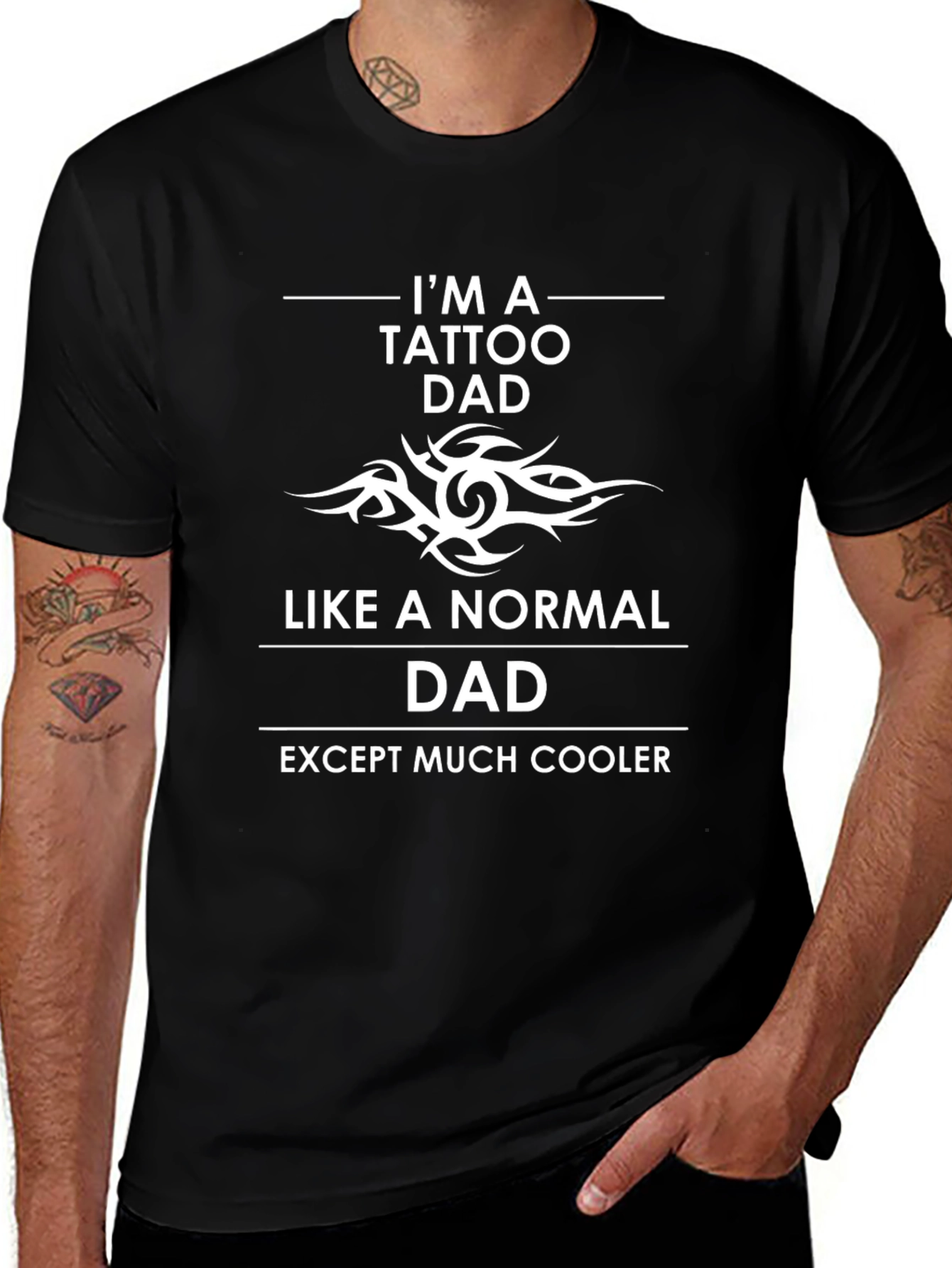 Tattoo Dad Graphic Tee - Cool Fathers Day Gift