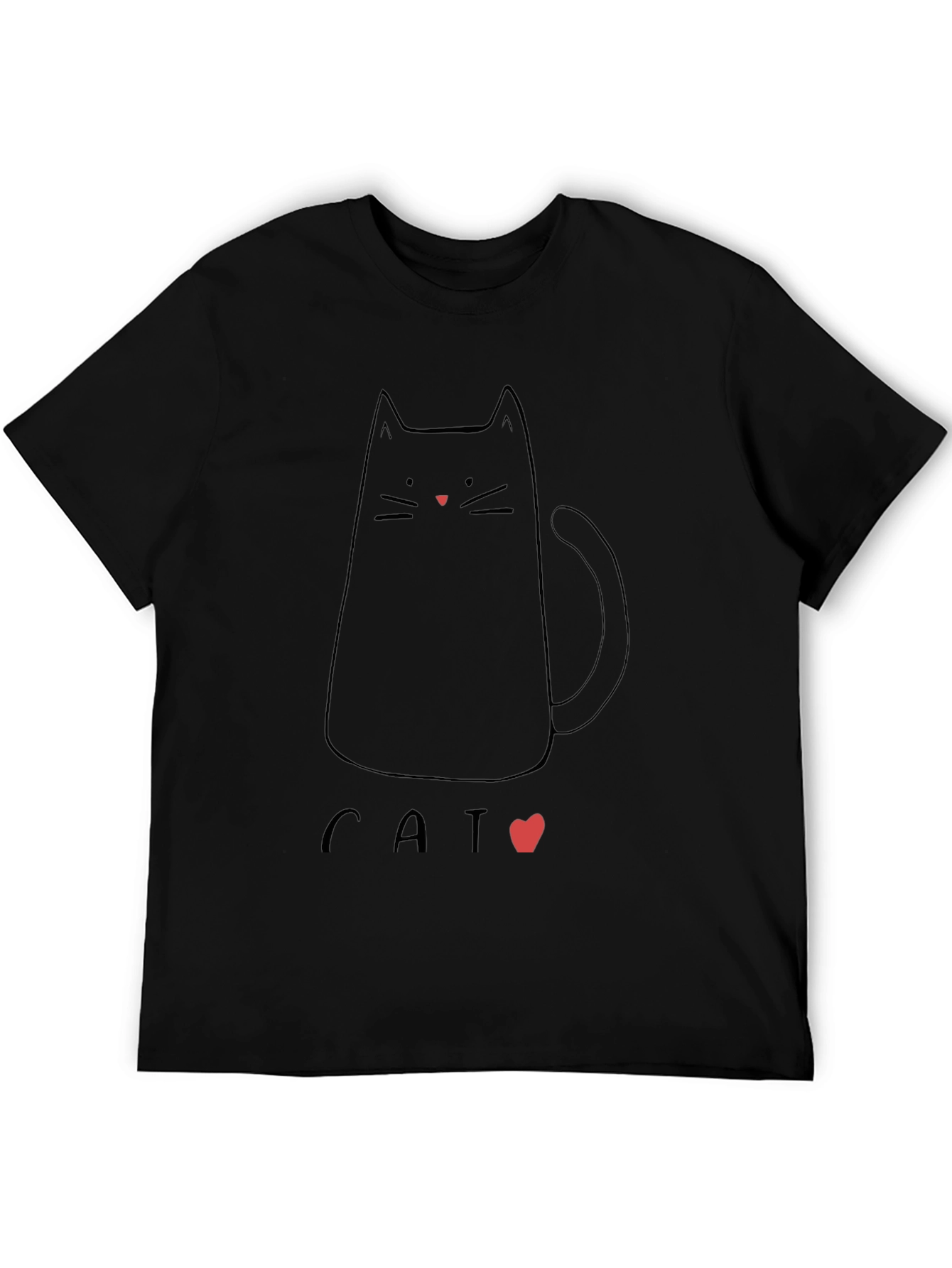 Black Cat T-Shirt - Cute Graphic Tee