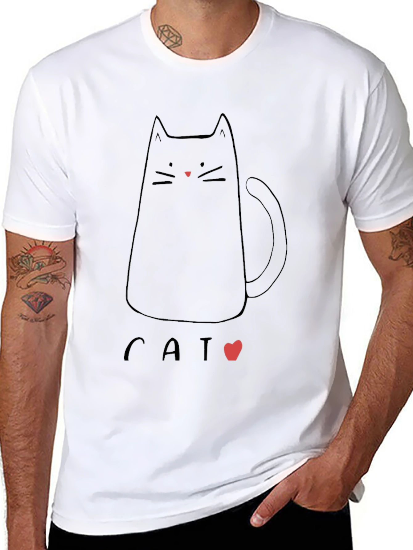 Black Cat T-Shirt - Cute Graphic Tee