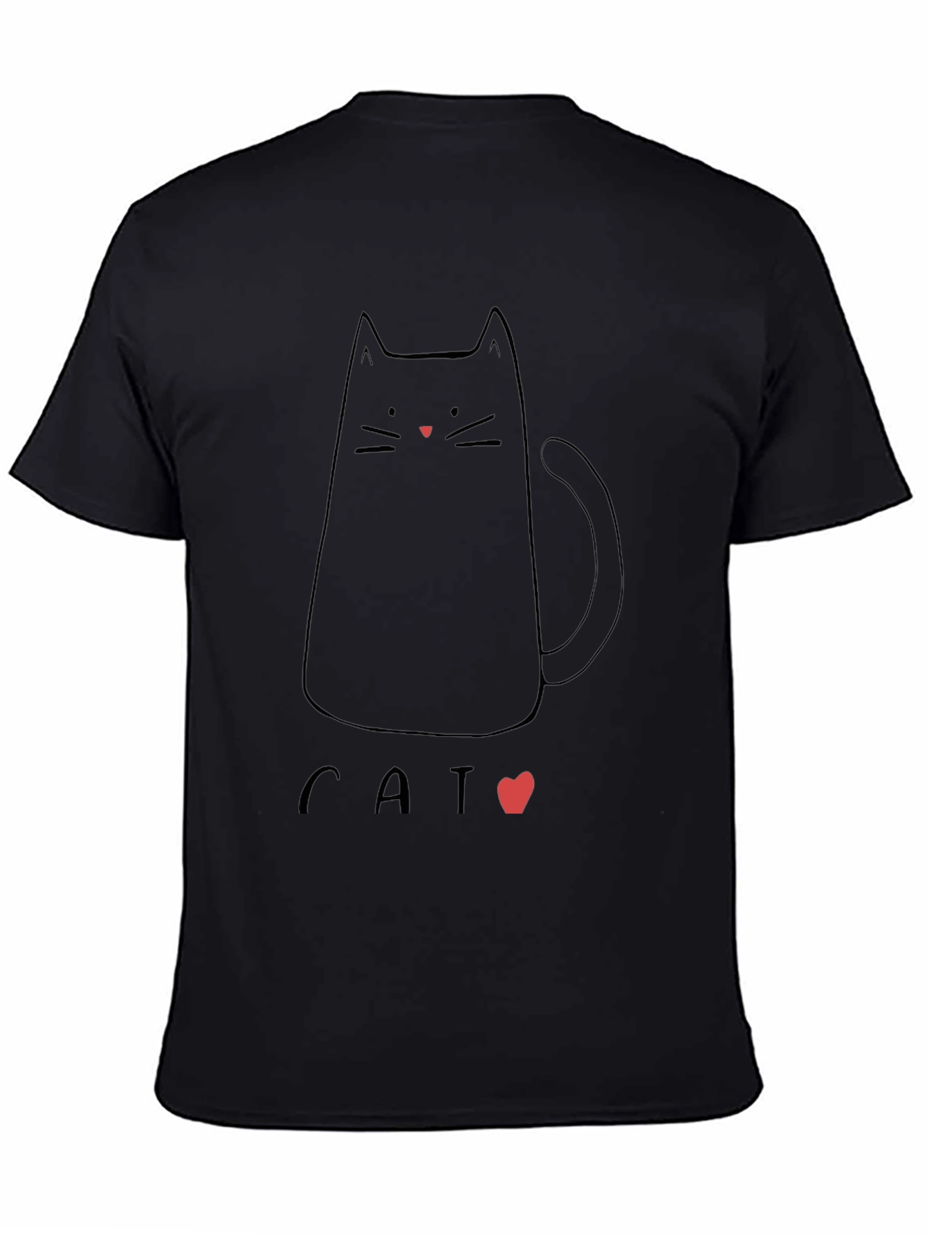Black Cat T-Shirt - Cute Graphic Tee