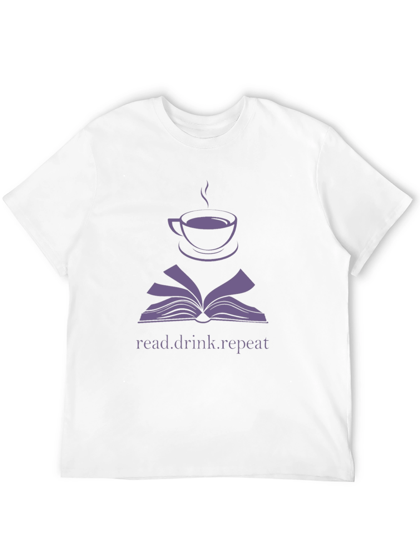 Read Drink Repeat T-Shirt - Book Lover Coffee Tee