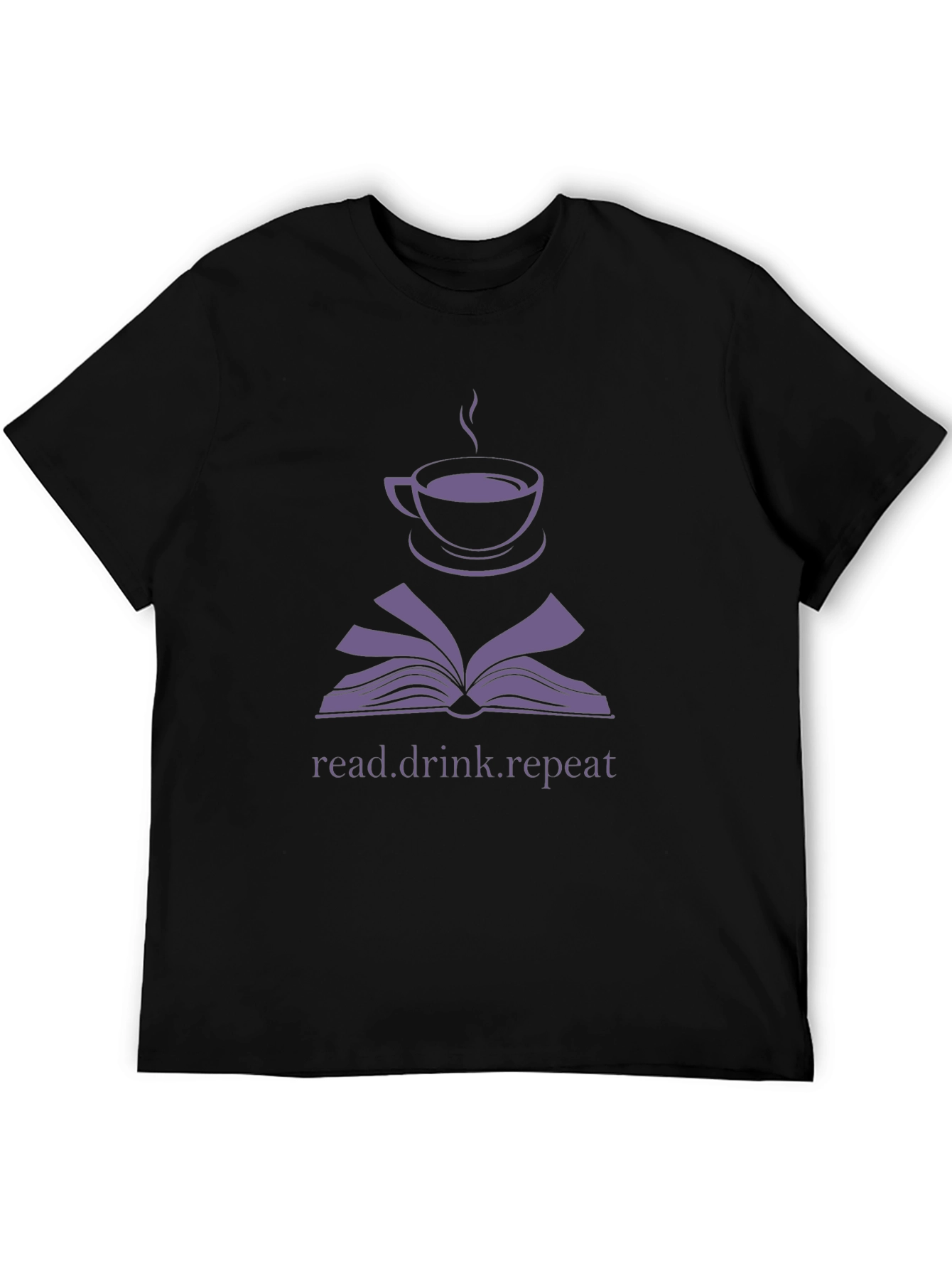 Read Drink Repeat T-Shirt - Book Lover Coffee Tee