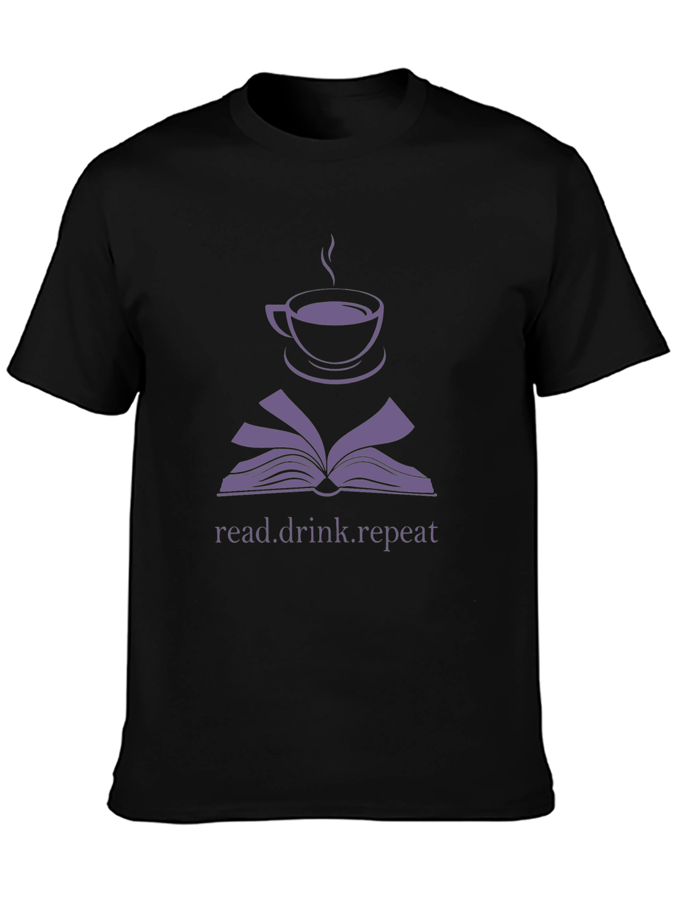 Read Drink Repeat T-Shirt - Book Lover Coffee Tee