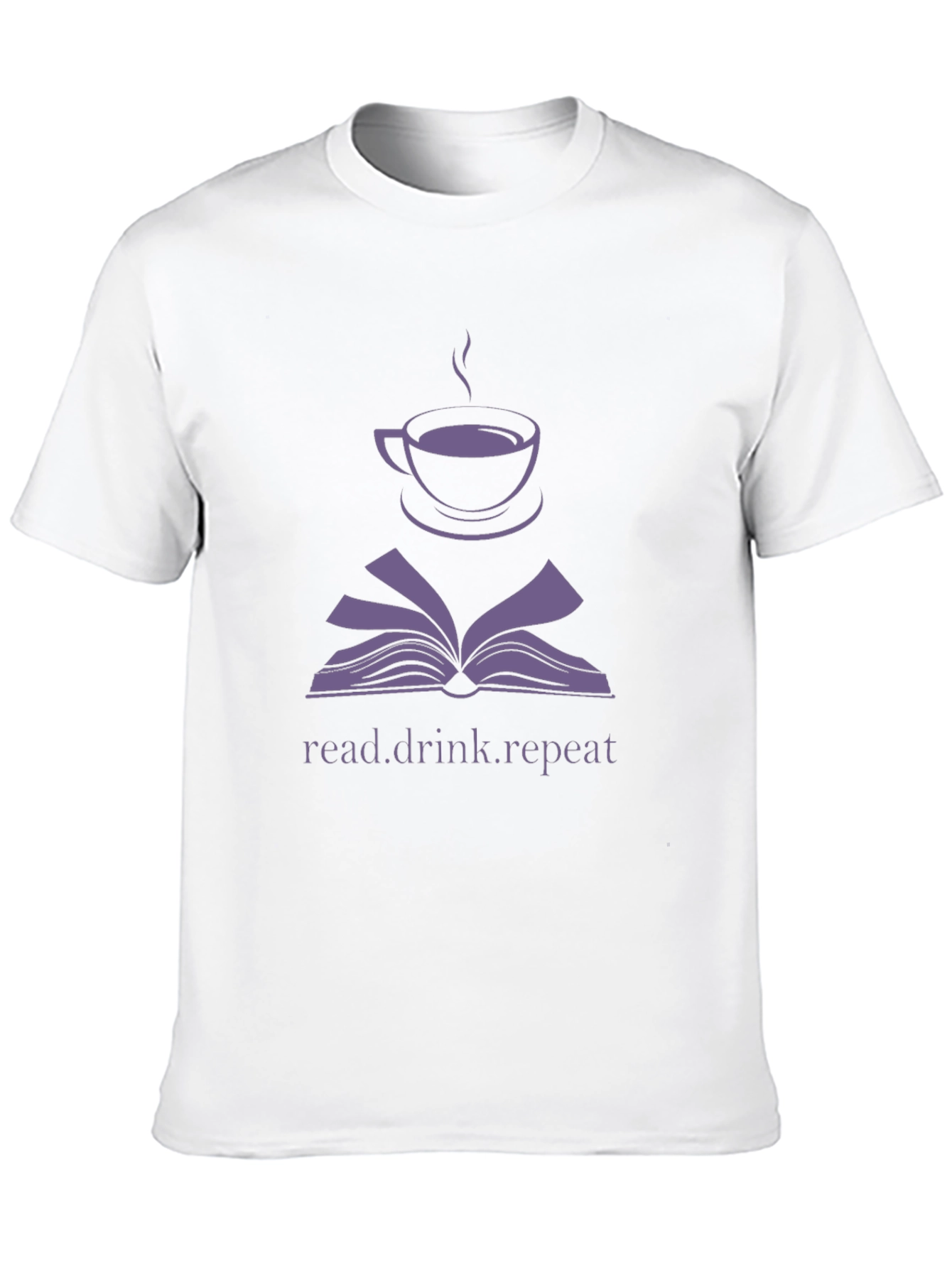 Read Drink Repeat T-Shirt - Book Lover Coffee Tee