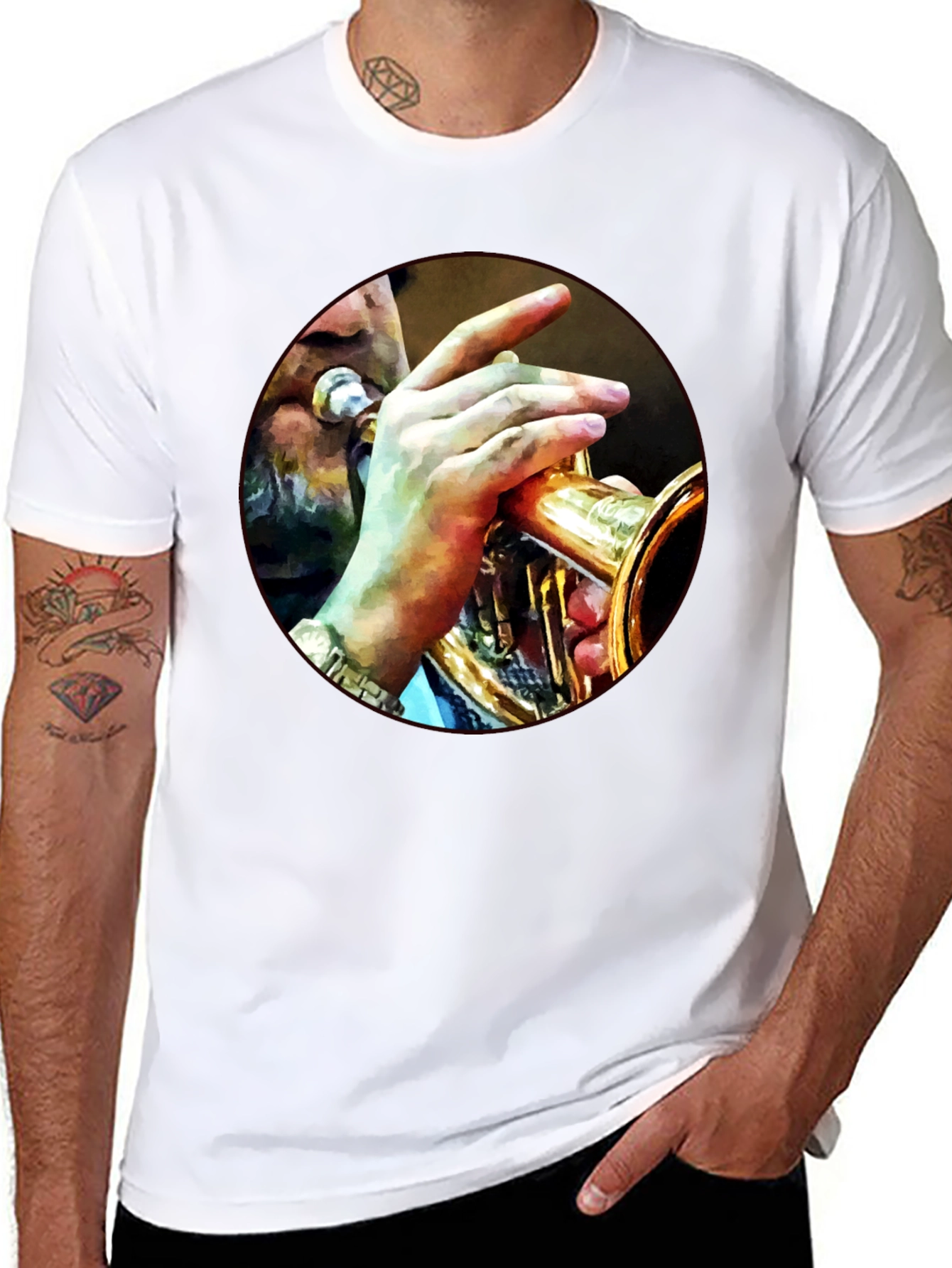Musician T-Shirt - Trumpet Player Graphic Tee