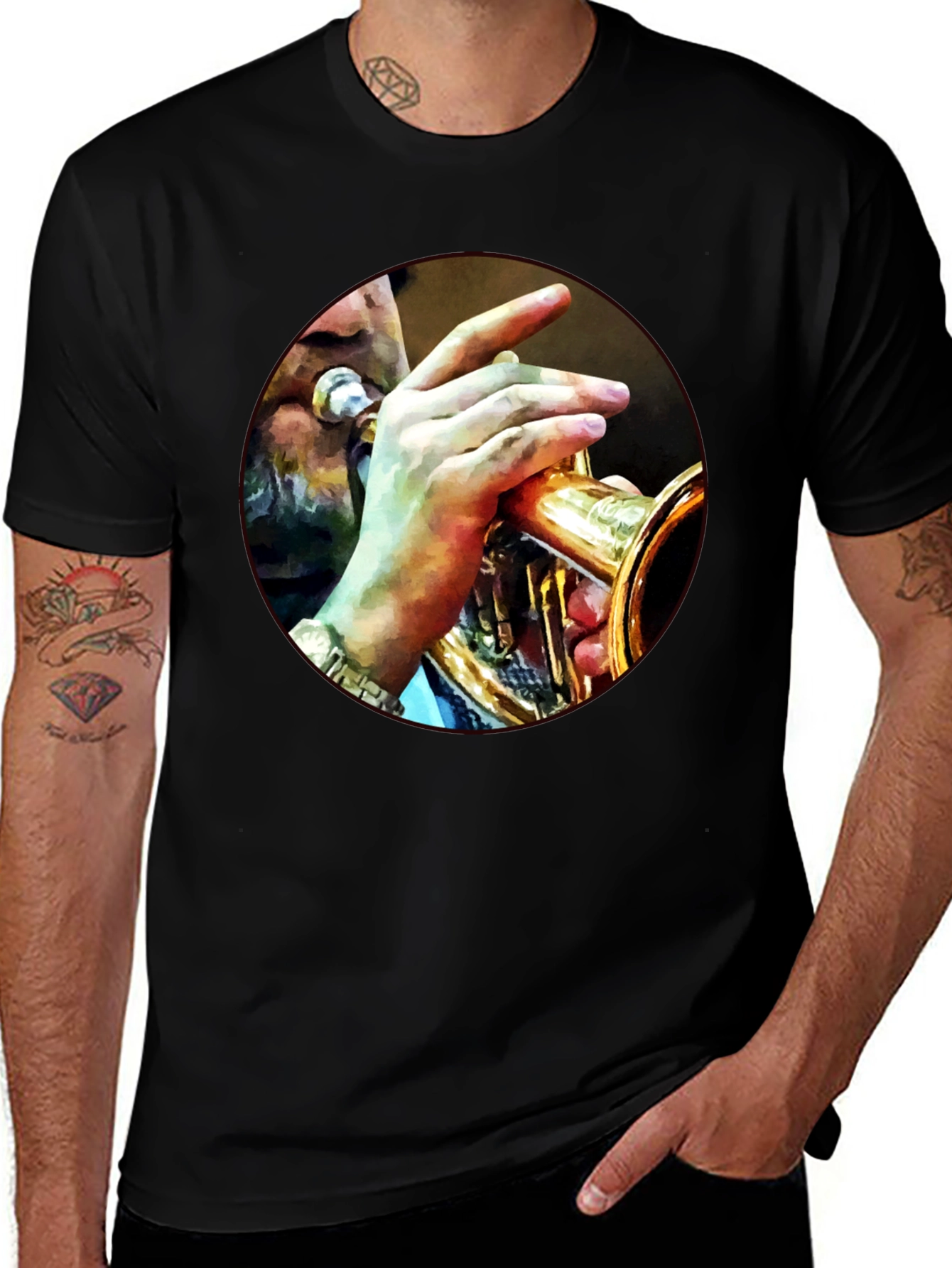 Musician T-Shirt - Trumpet Player Graphic Tee