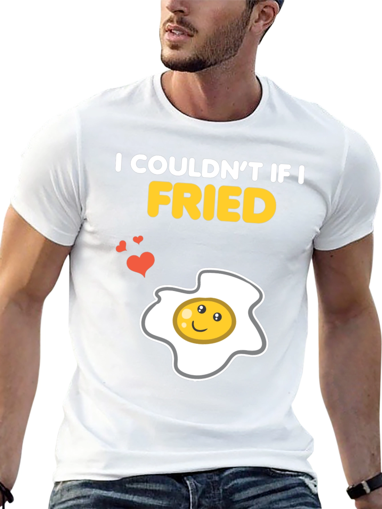 Funny Couldnt If I Fried Egg Graphic T-Shirt
