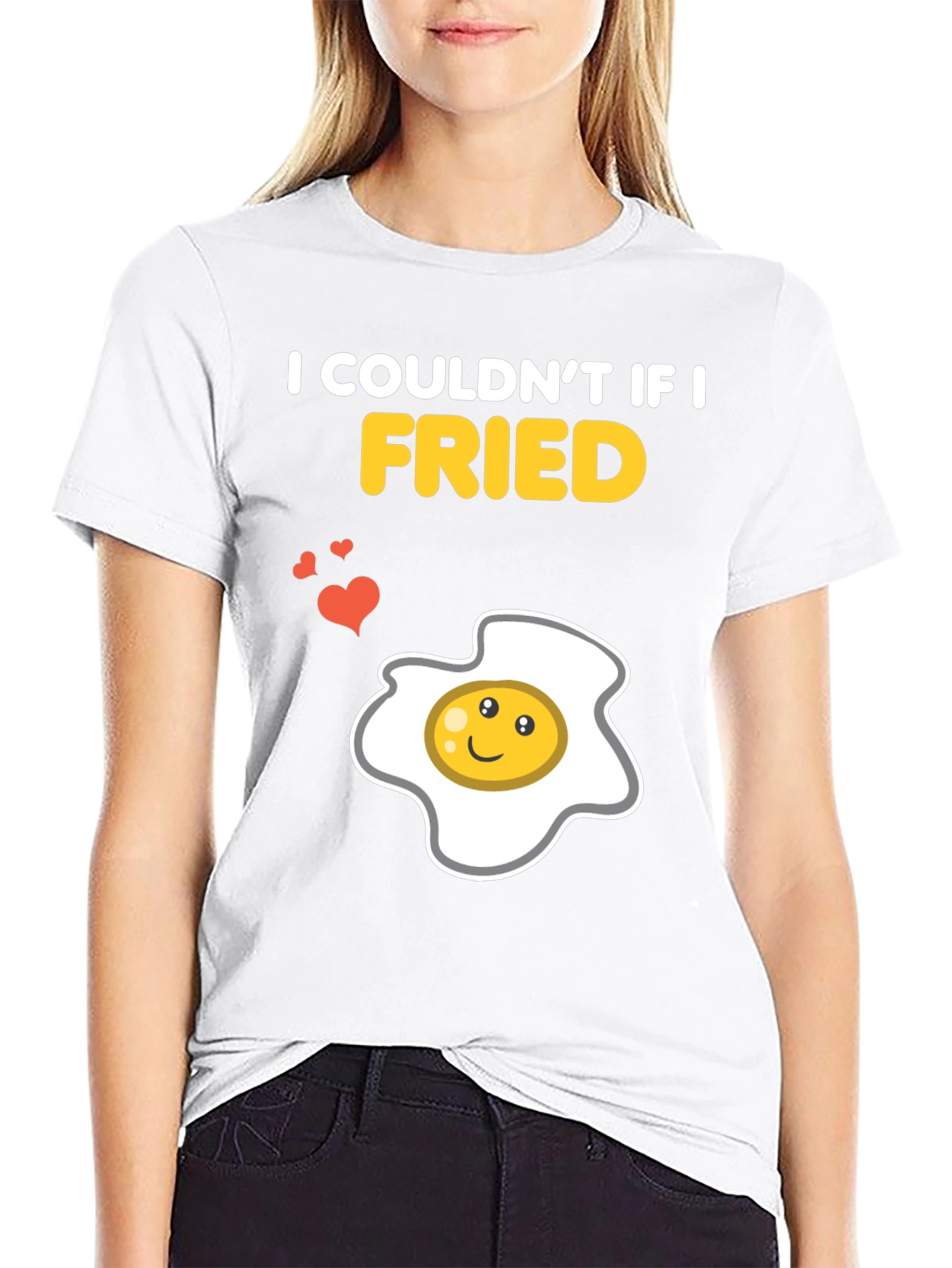 Funny Couldnt If I Fried Egg Graphic T-Shirt