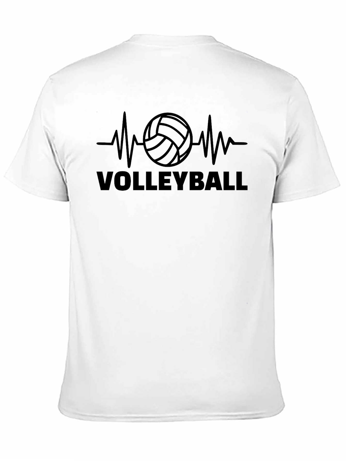 Volleyball Heartbeat T-Shirt - Sporty Graphic Tee