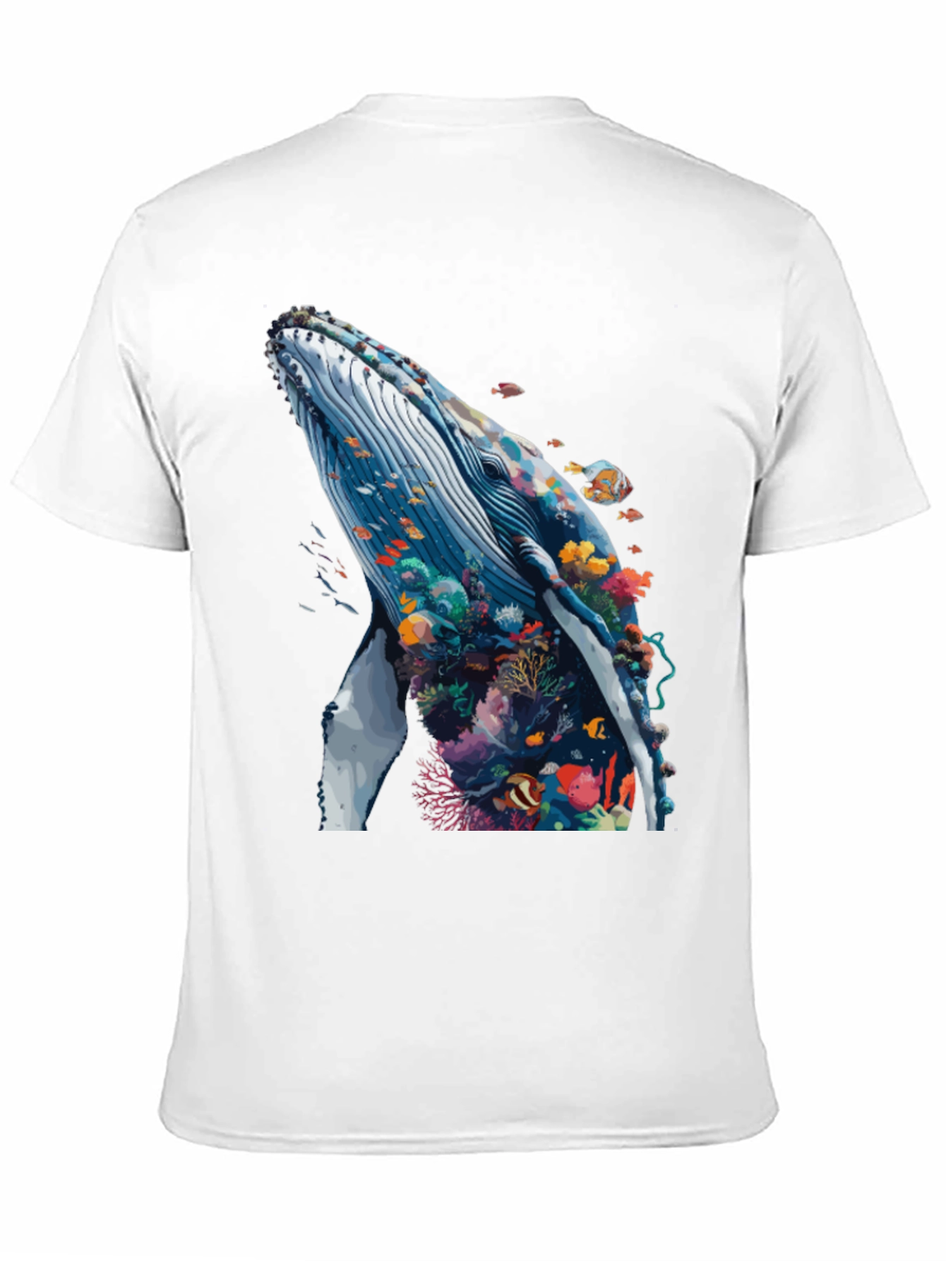 Whale Reef Graphic Black Tee