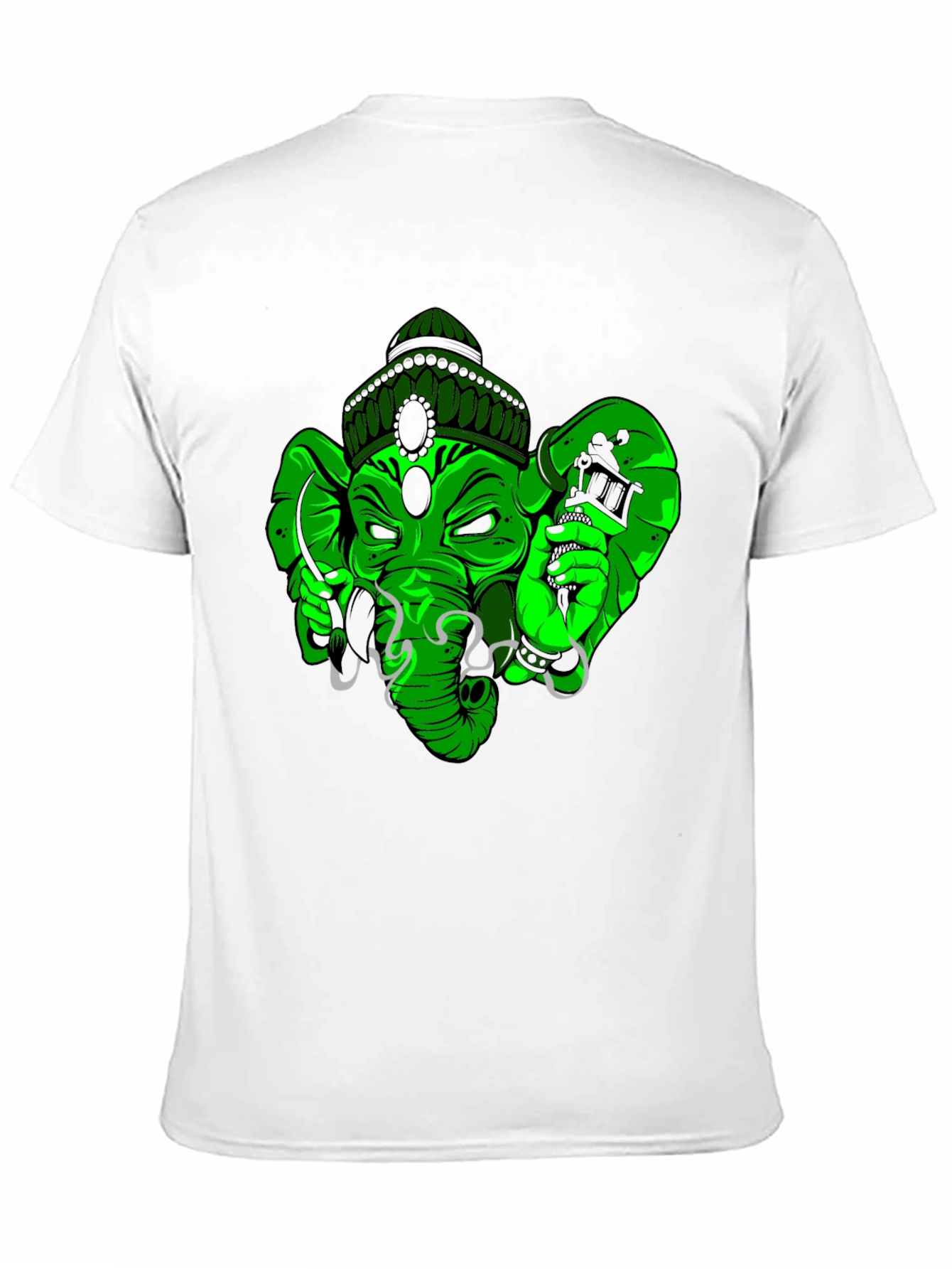 Green Tattoo Ganesh T-Shirt