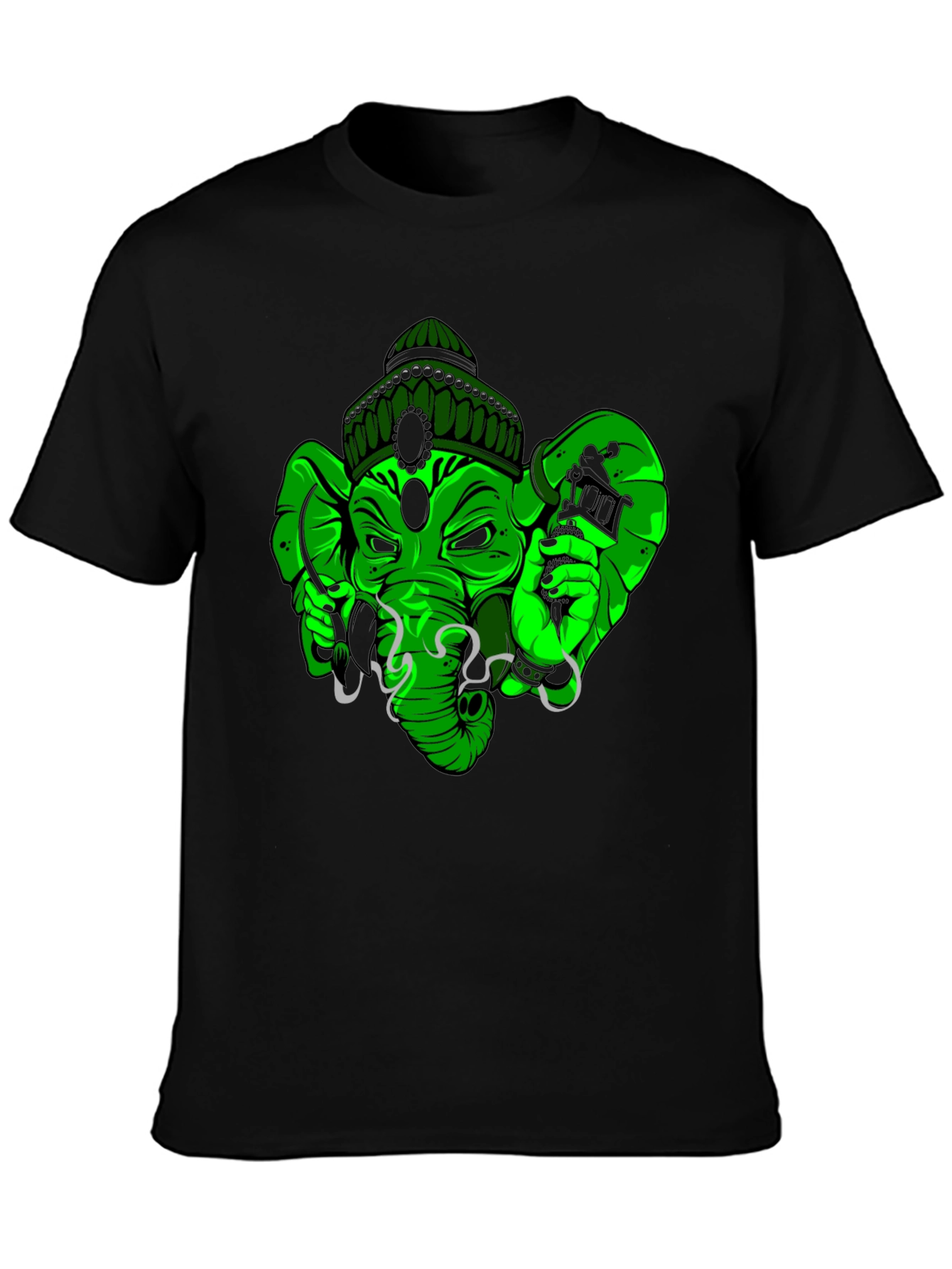 Green Tattoo Ganesh T-Shirt