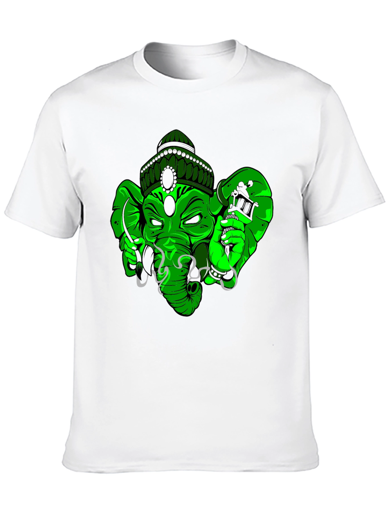 Green Tattoo Ganesh T-Shirt