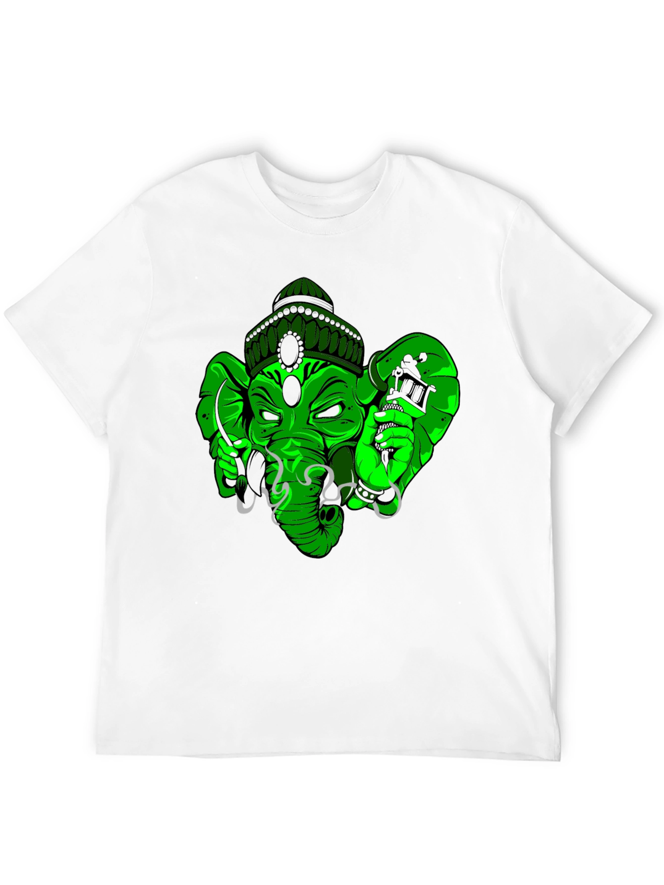 Green Tattoo Ganesh T-Shirt