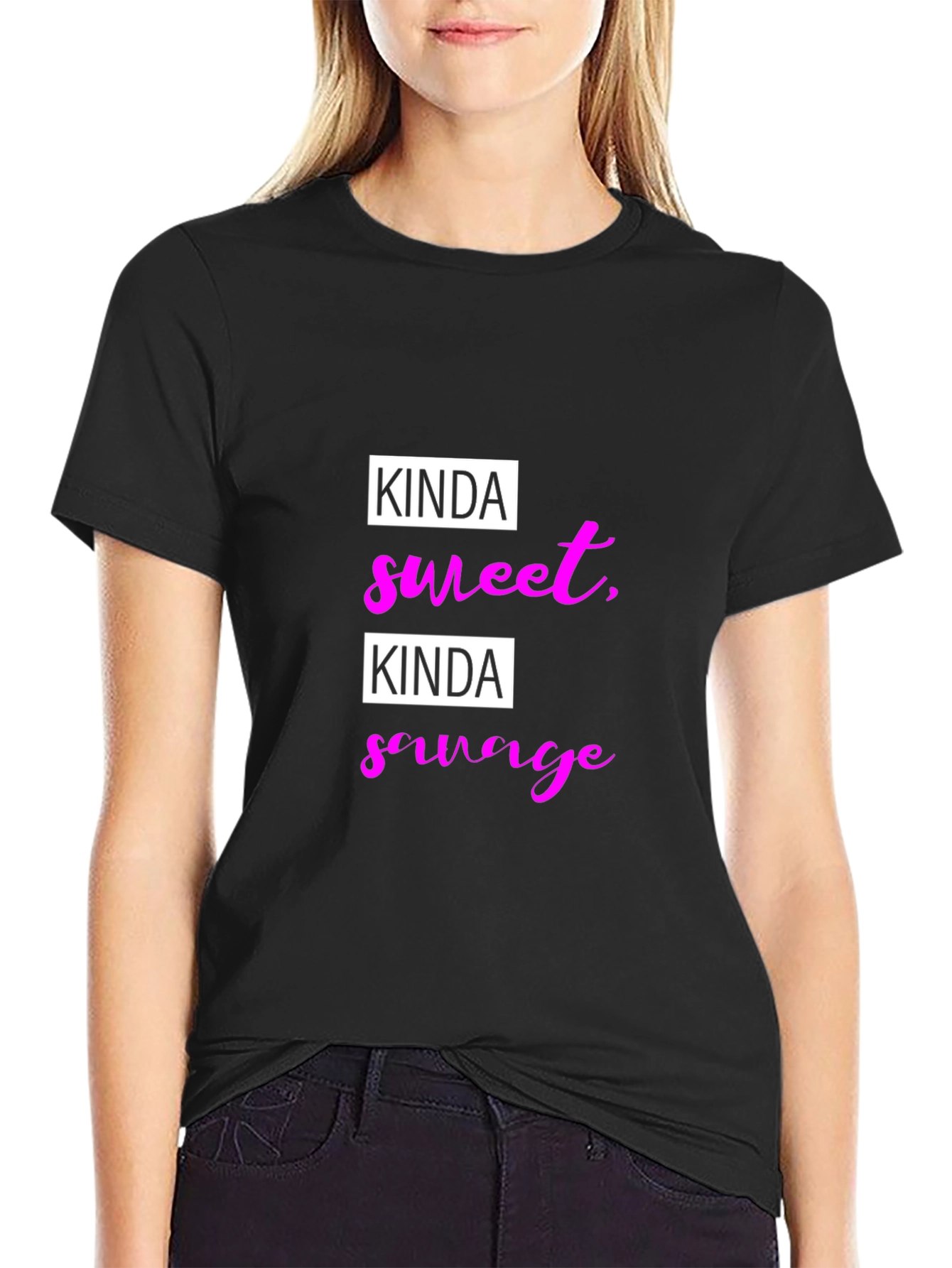 Kinda Sweet Kinda Savage Black T-Shirt