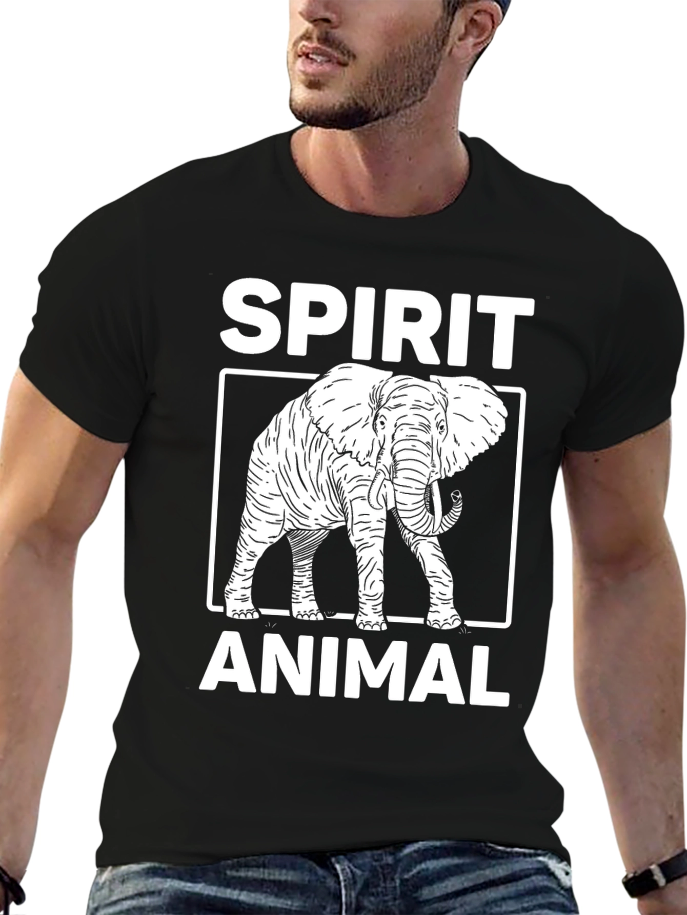Spirit Animal Elephant Graphic T-Shirt