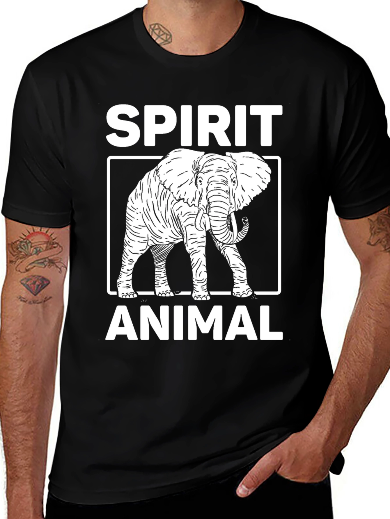 Spirit Animal Elephant Graphic T-Shirt