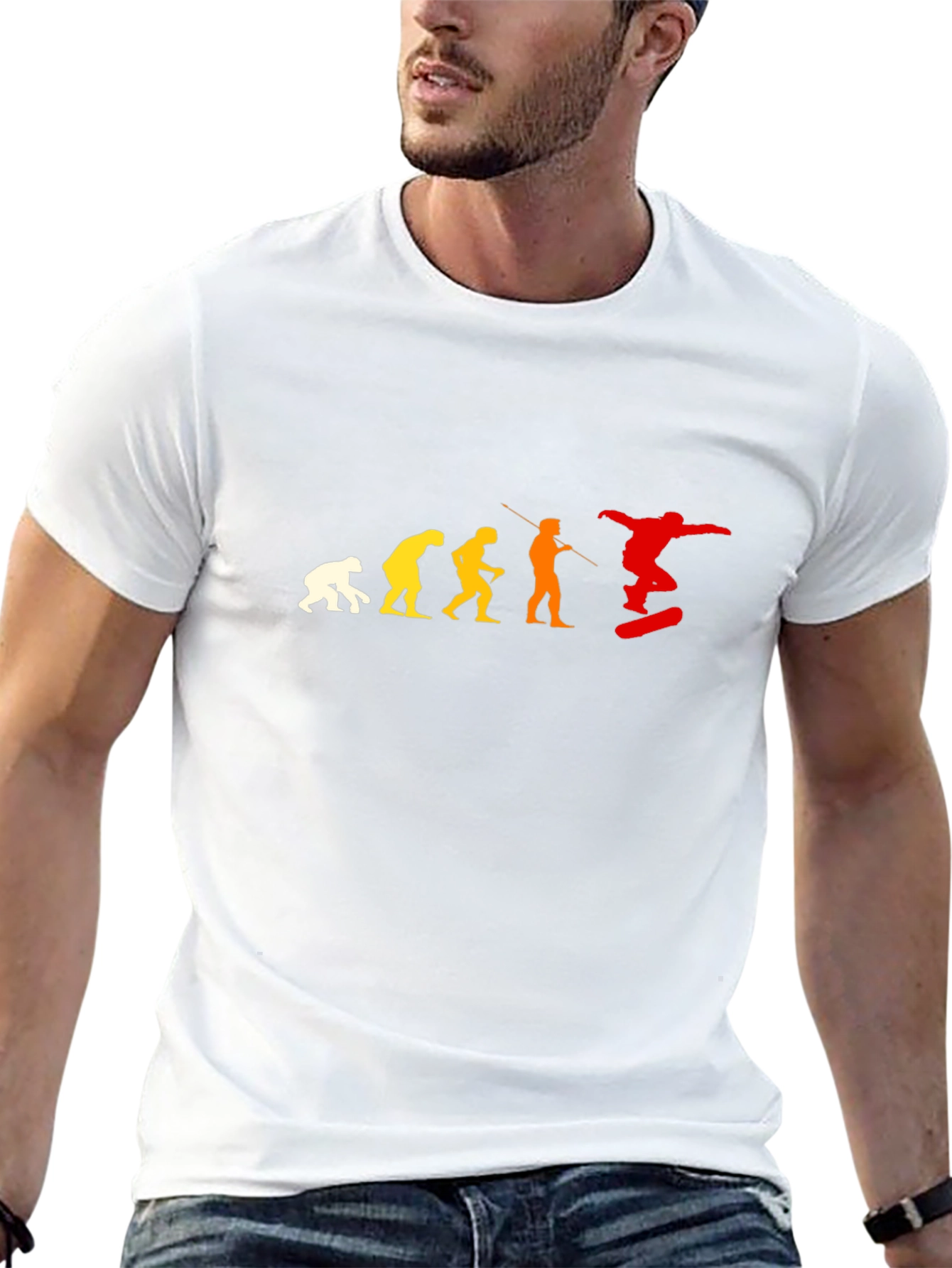 Evolution of Skateboarding Black T-Shirt