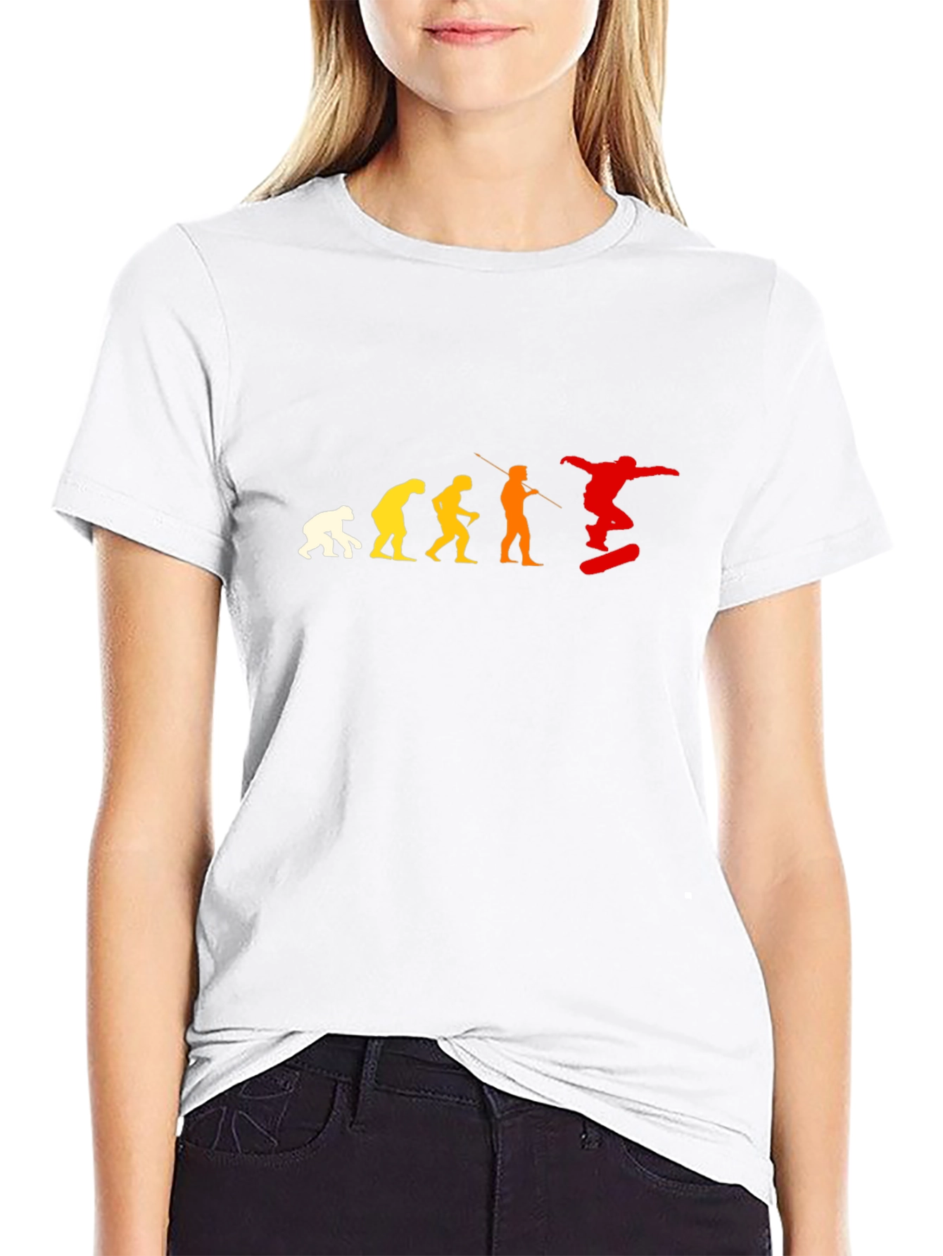 Evolution of Skateboarding Black T-Shirt