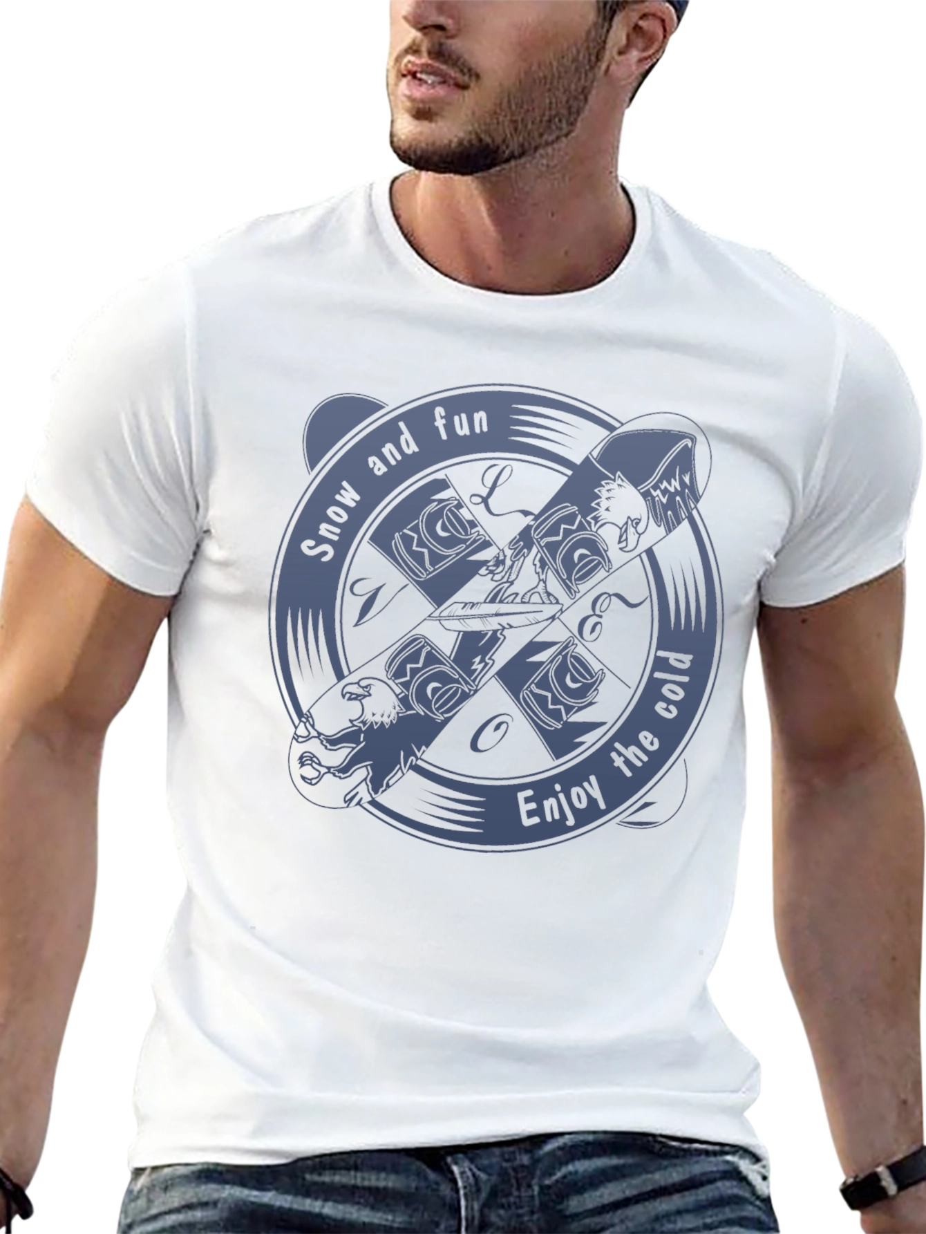 Snow and Fun Graphic Tee - Enjoy the Cold!