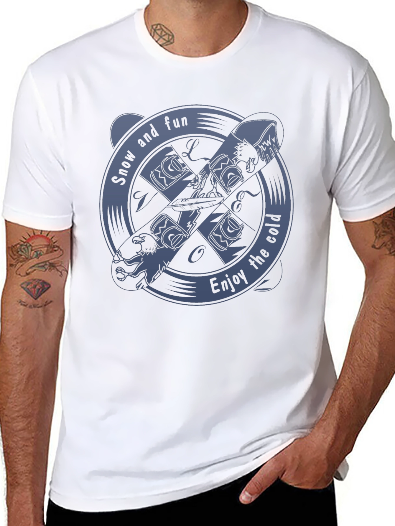 Snow and Fun Graphic Tee - Enjoy the Cold!