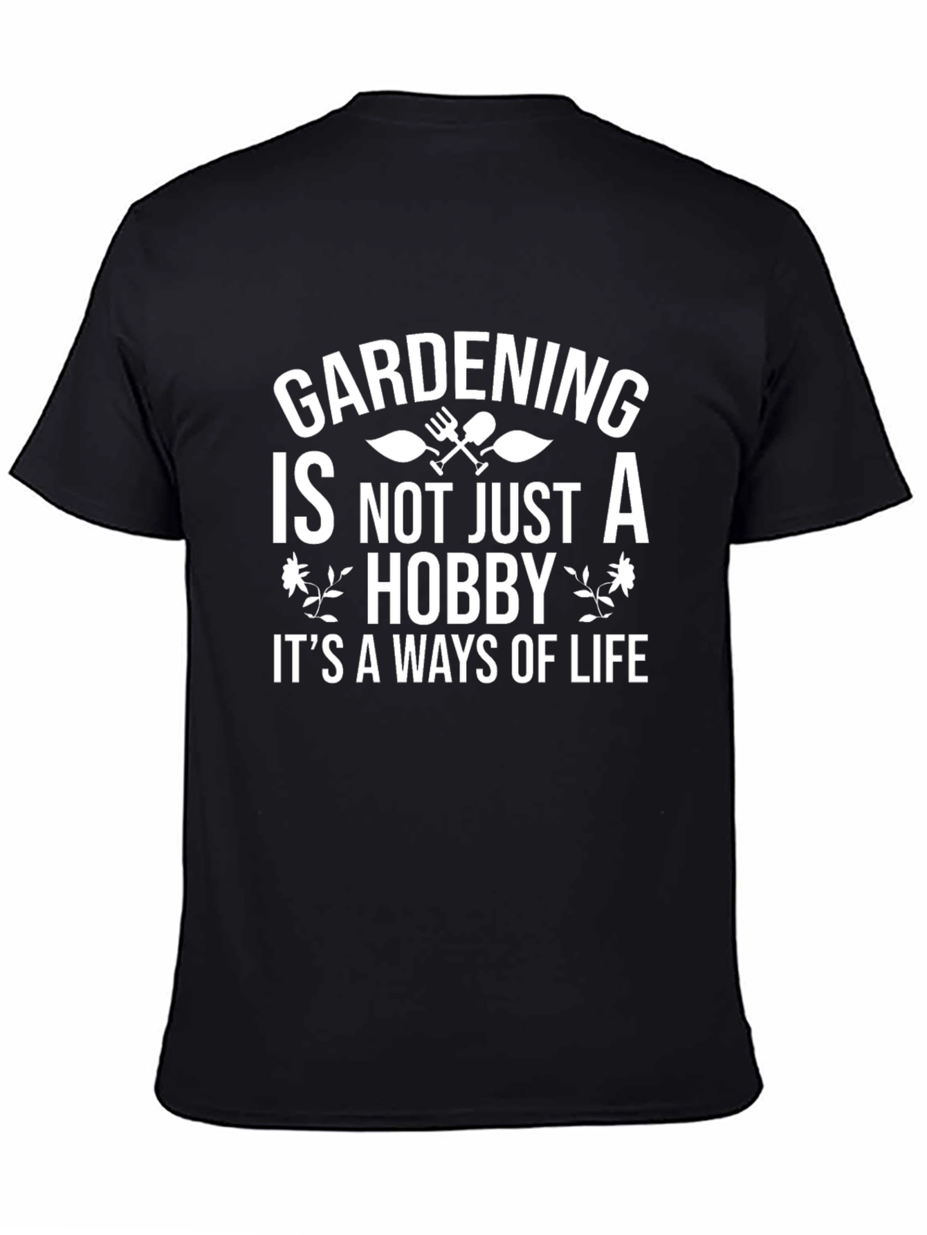 Gardening Lifestyle Graphic Tee - Black