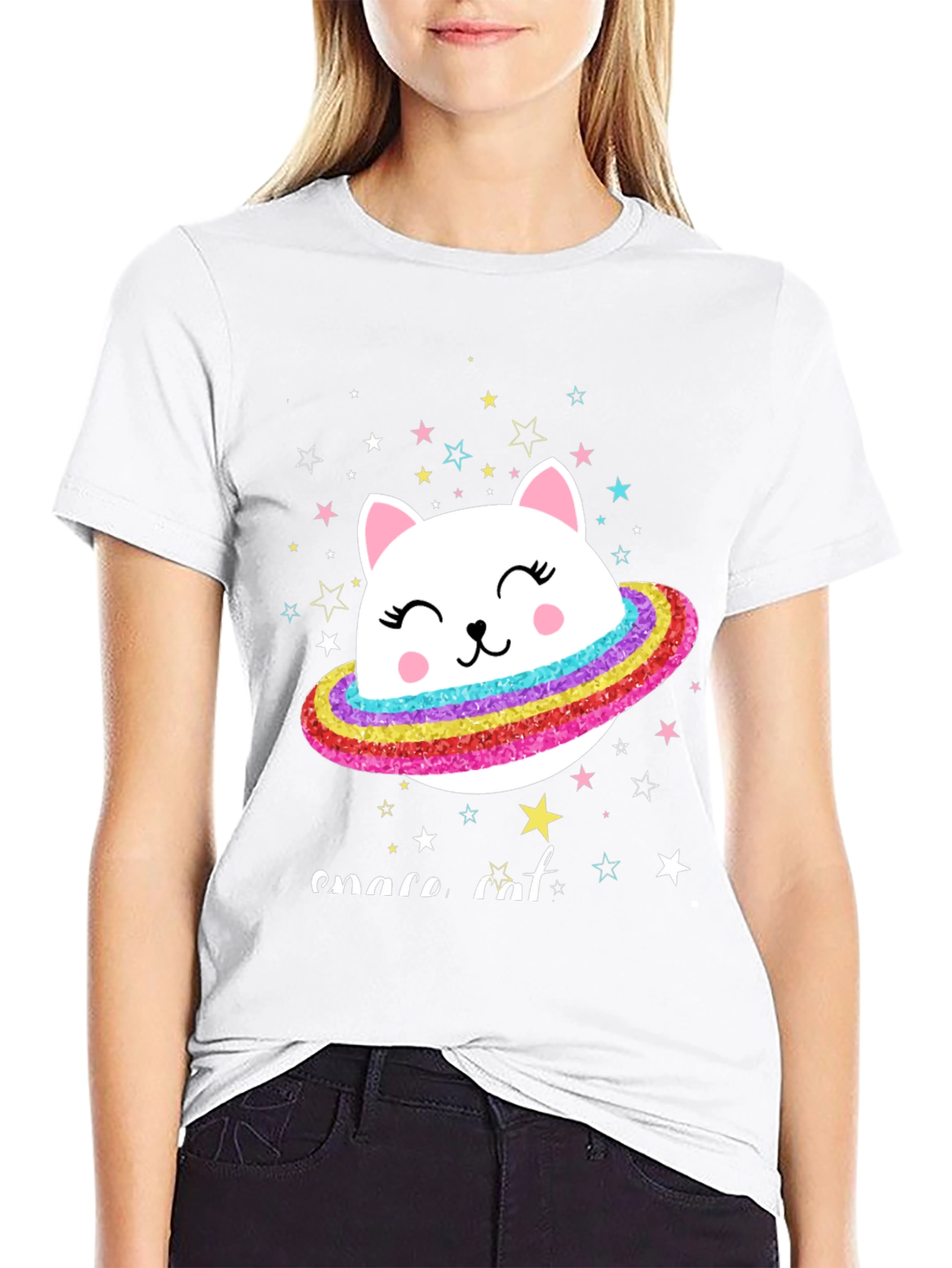 Space Cat T-Shirt - Galaxy Kitten Tee