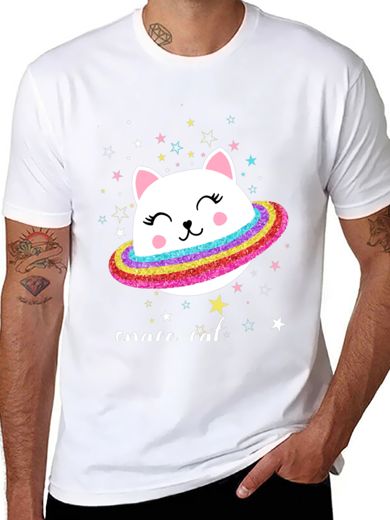 Space Cat T-Shirt - Galaxy Kitten Tee