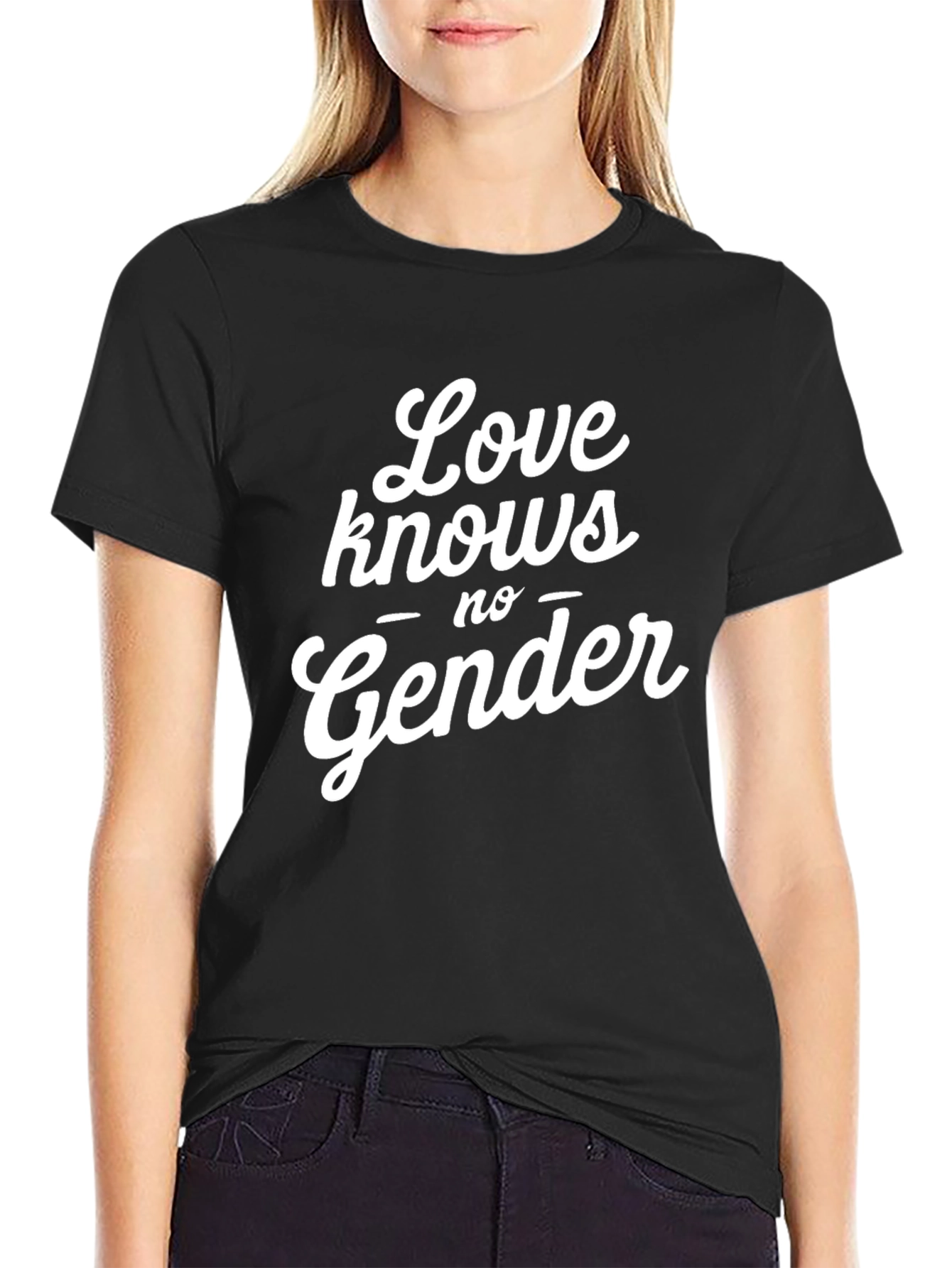 Love Knows No Gender Black T-Shirt